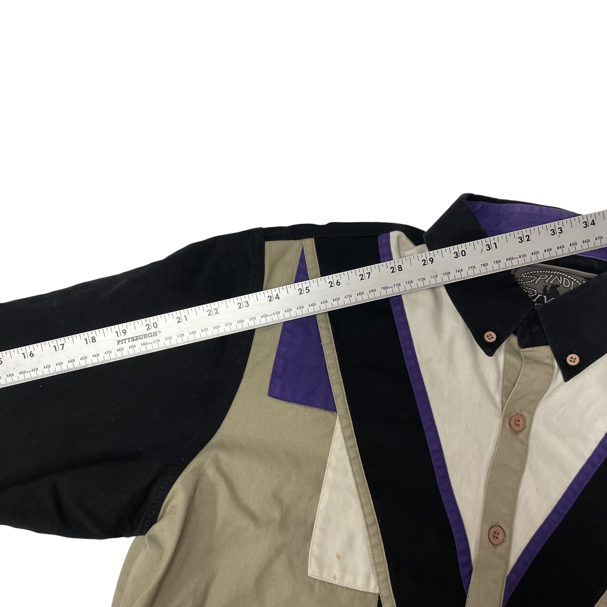 Other Vtg Spindle River Khaki COLORBLOCK Cowboy Western Shirt Size US L / EU 52-54 / 3 - 7 Thumbnail