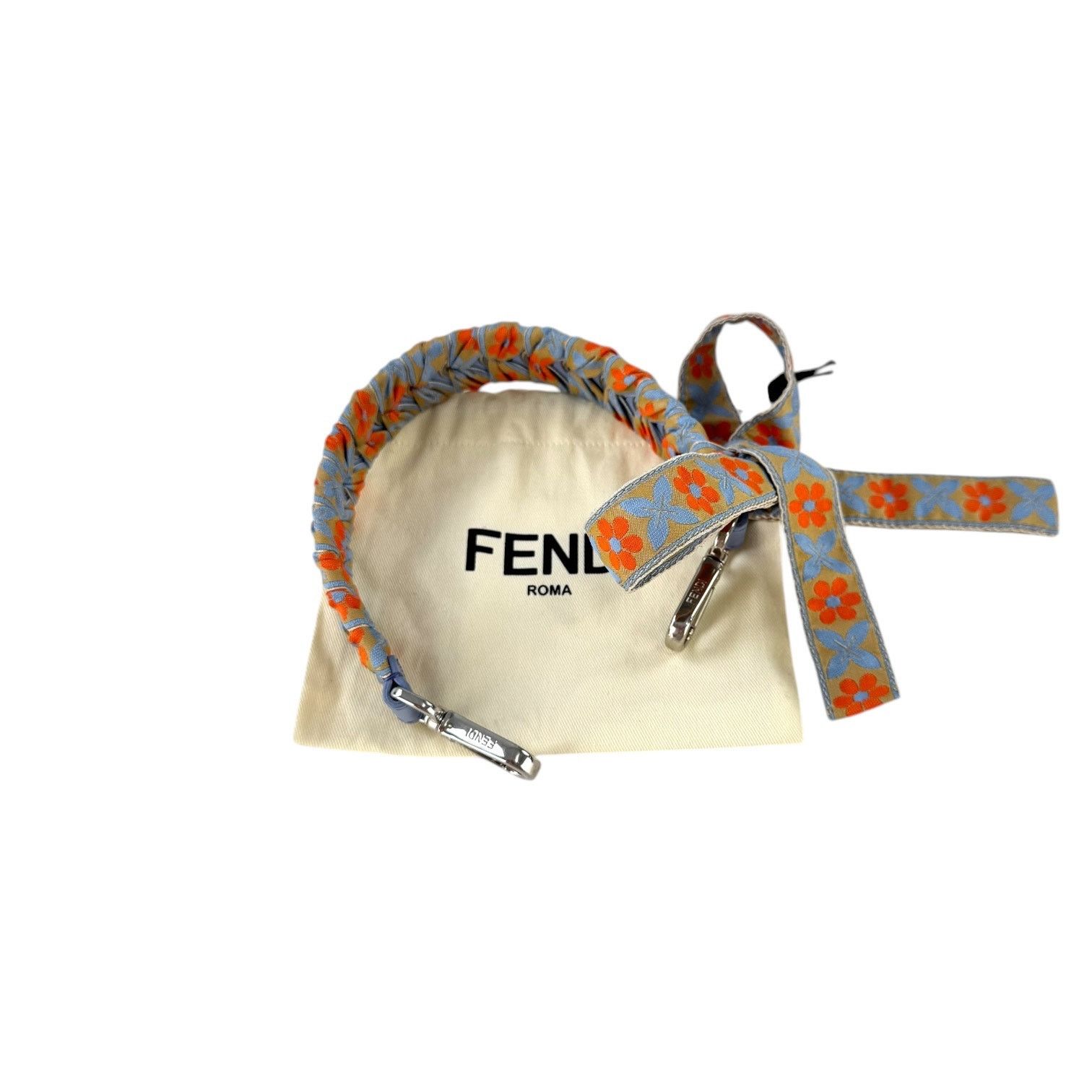 Fendi Fendi Strap You Orange Flower Bag Strap Size ONE SIZE - 1 Thumbnail