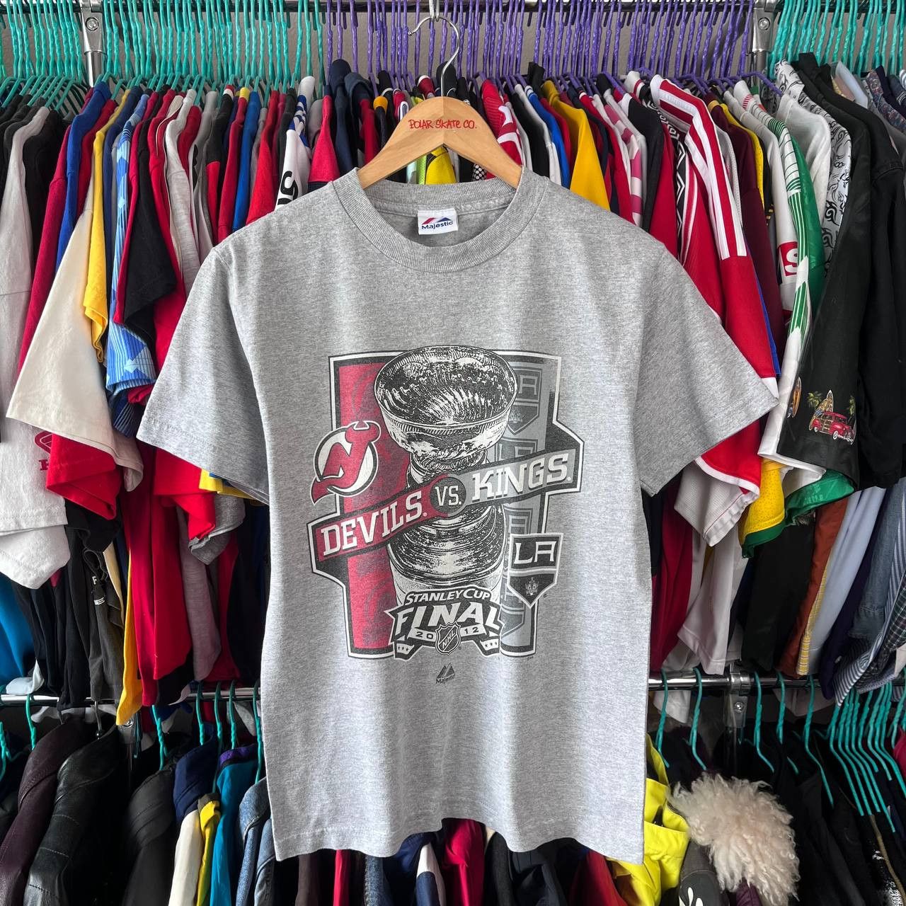 Majestic Majestic NHL Ice Hockey Stanley Cup Final 2012 Tshirt Size S Size US S / EU 44-46 / 1 - 1 Thumbnail