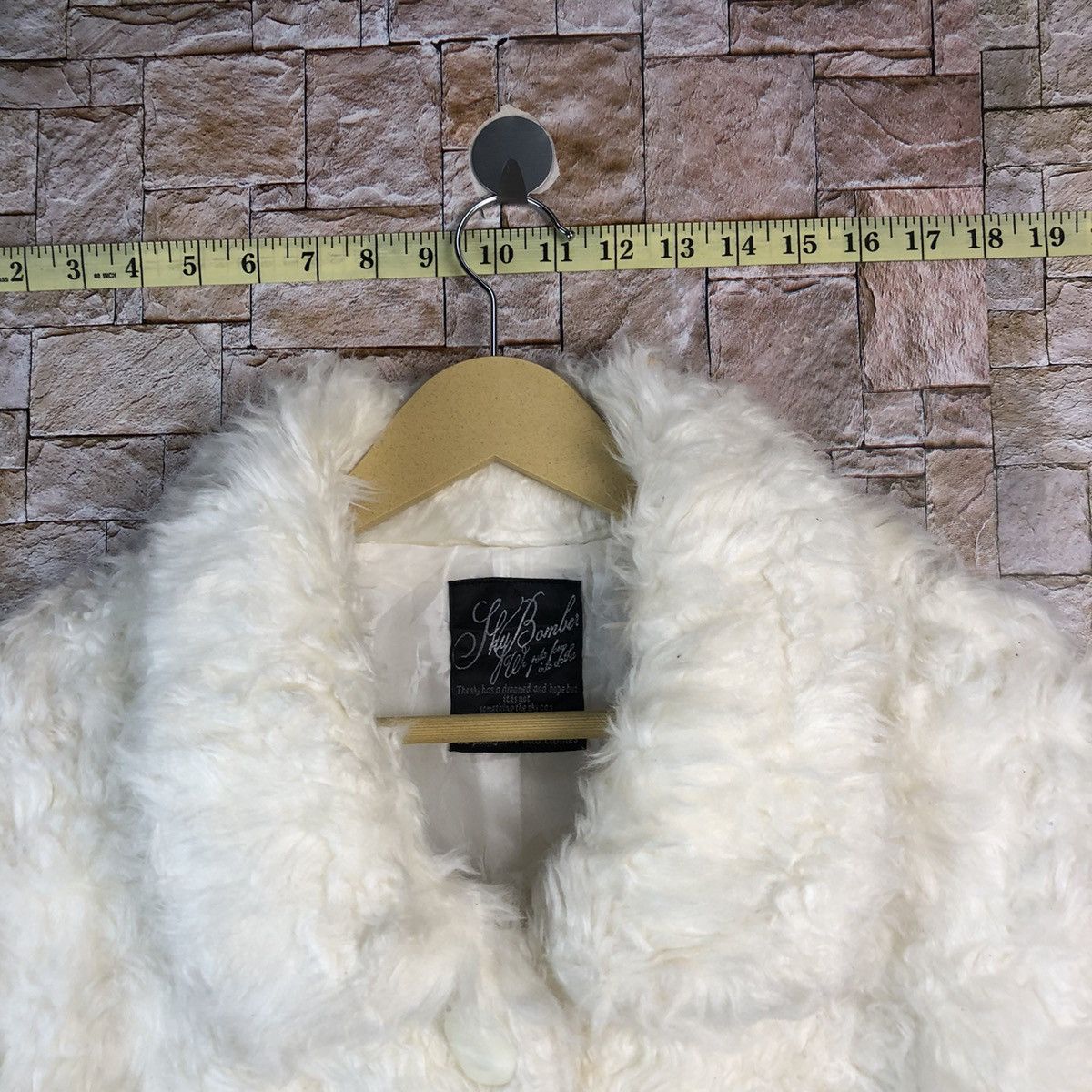 Homespun Knitwear Iky Bombers White Mohair fur Knitwear cardigan #A521 Size XS / US 0-2 / IT 36-38 - 4 Thumbnail