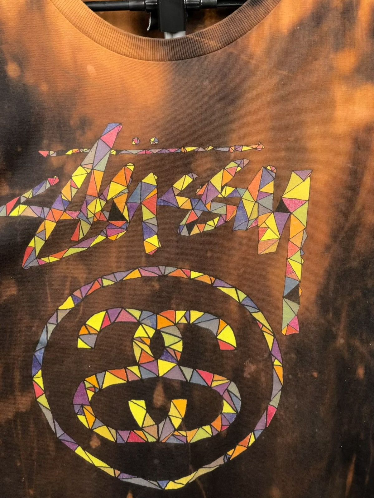 Designer × Stussy × Vintage Vintage Stussy big logo tie dye t-shirt Size US L / EU 52-54 / 3 - 4 Thumbnail