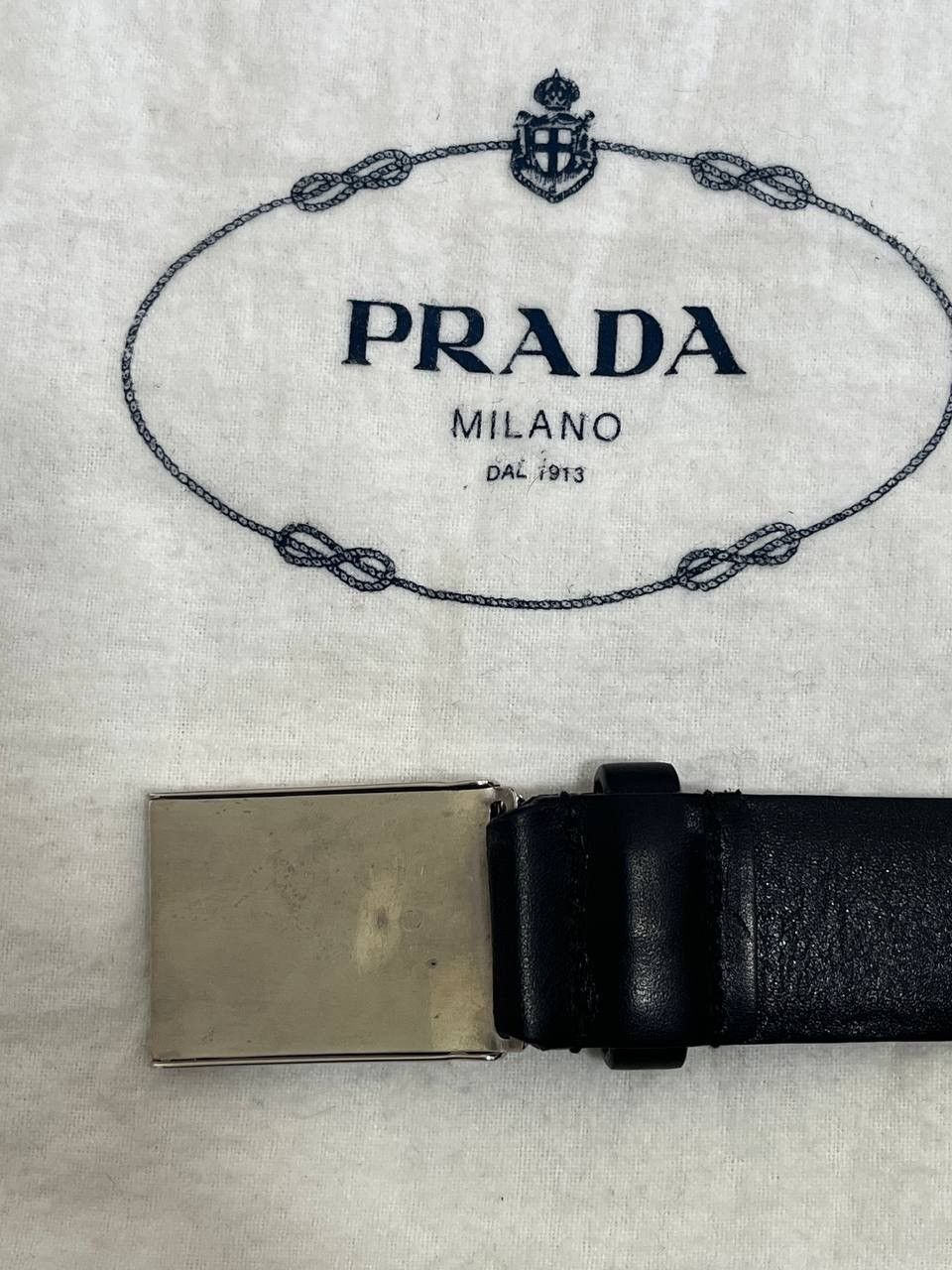 Prada Prada Milano Vintage Plaque Leather Belt Size ONE SIZE - 3 Thumbnail