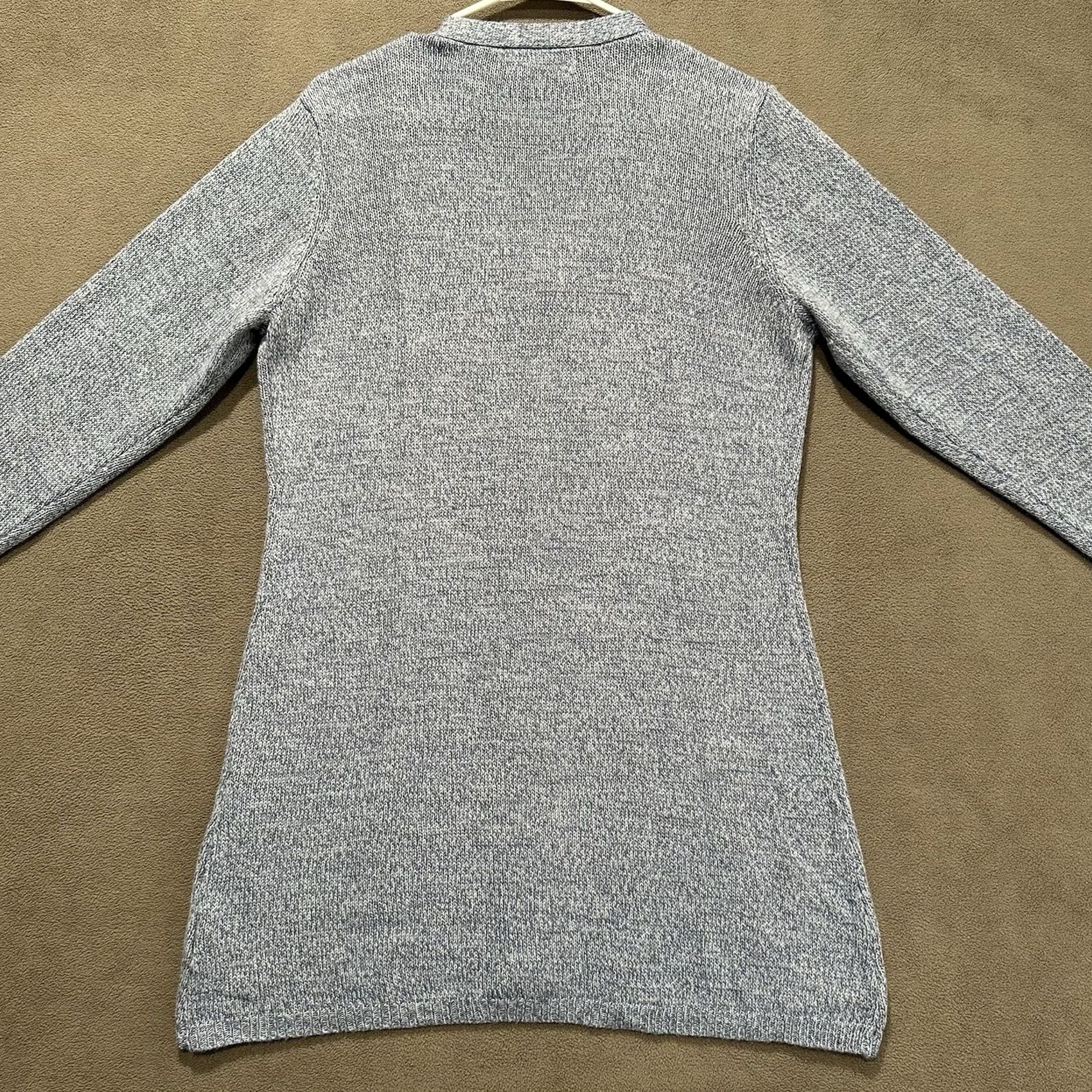 Vintage Karen Scott Cardigan Sweater Womens Medium Blue Cable Knit V-Neck Button Front Size M / US 6-8 / IT 42-44 - 2 Thumbnail