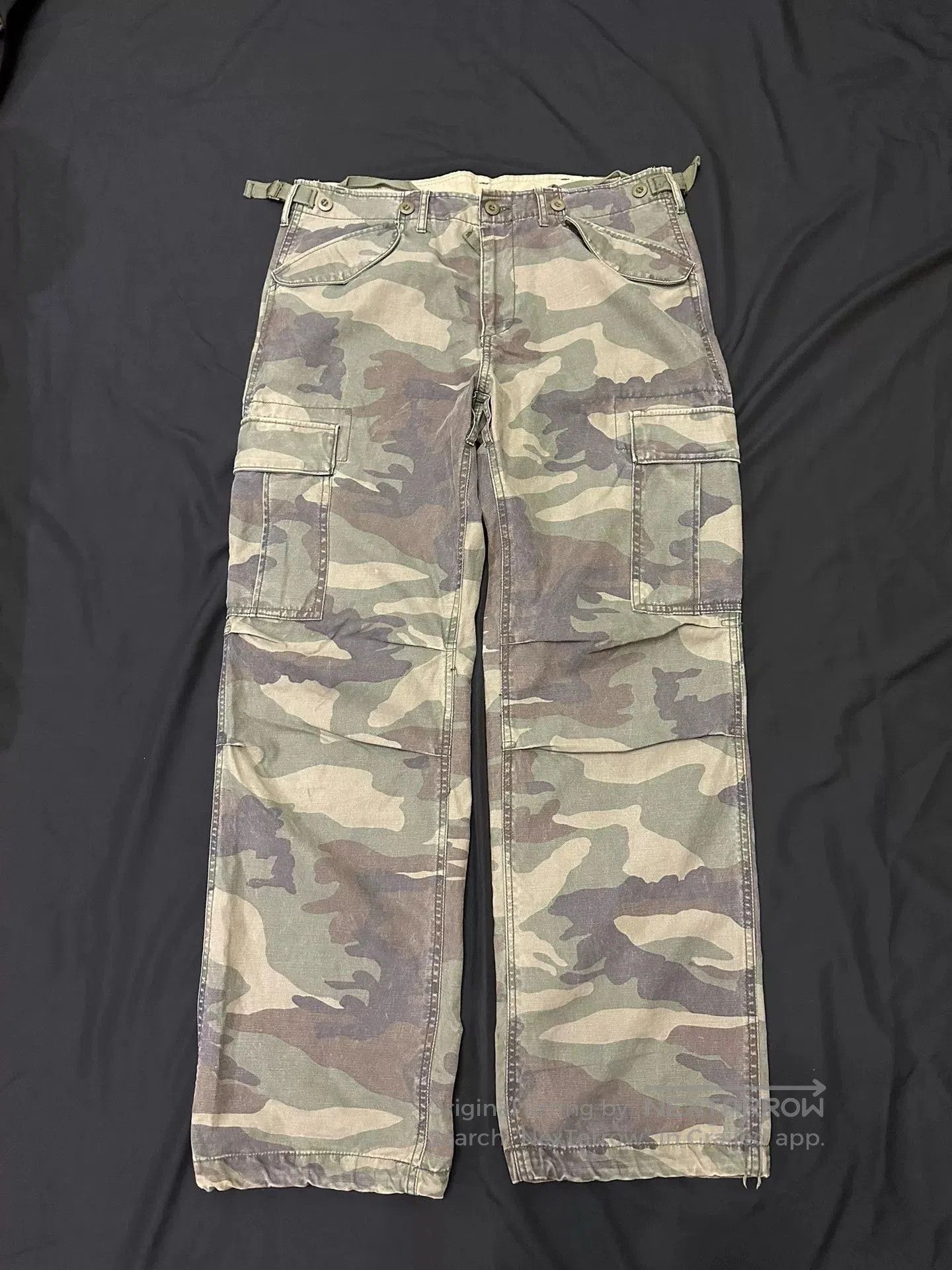 Vintage Vintage American Camo Cargo Work Pants. Size US 34 / EU 50 - 1 Thumbnail