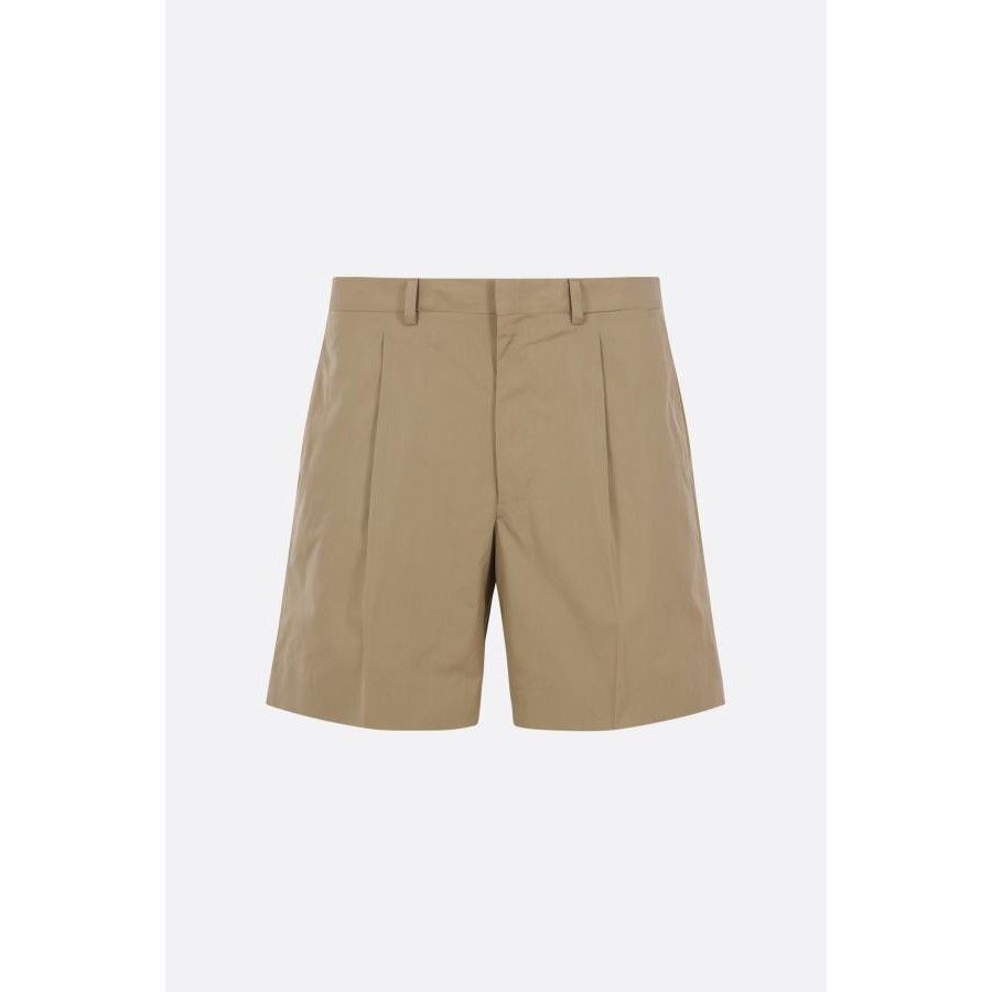 Prada PRADA Beige Poplin Shorts New & Authentic (Men's size:US 34; Size US 34 / EU 50 - 1 Thumbnail