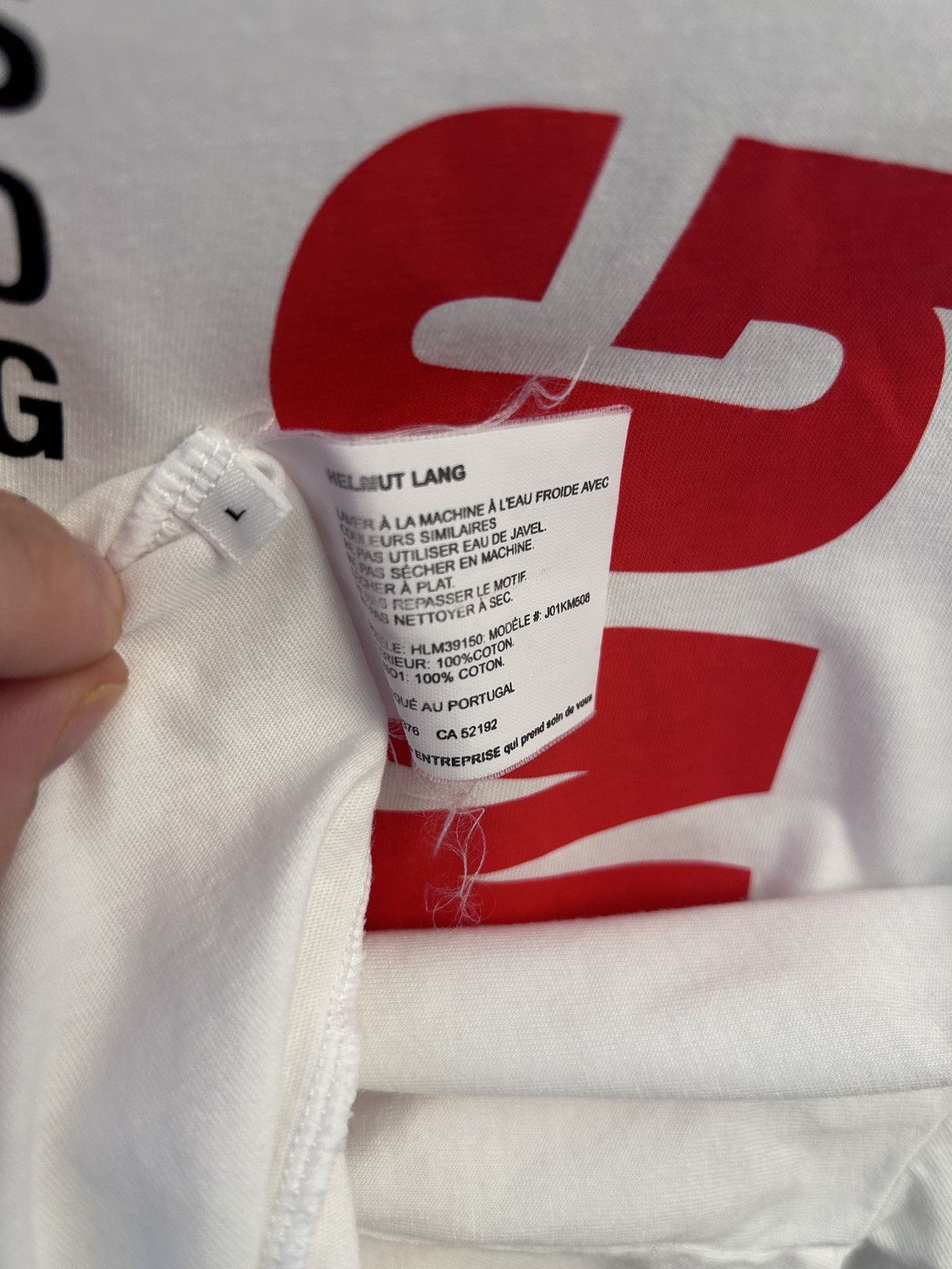 Helmut Lang HELMUT LANG WORLDWIDE White T-SHIRT large Size US L / EU 52-54 / 3 - 4 Thumbnail