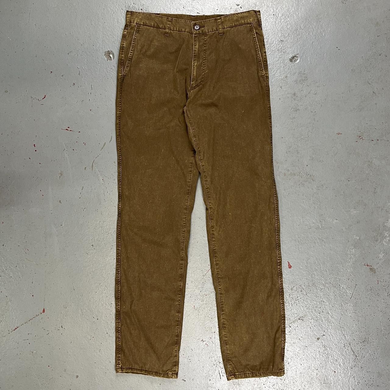 image of Comme Des Garcons Homme Comme Des Garons Homme Overdyed Trouser in Khaki, Men's (Size 33)