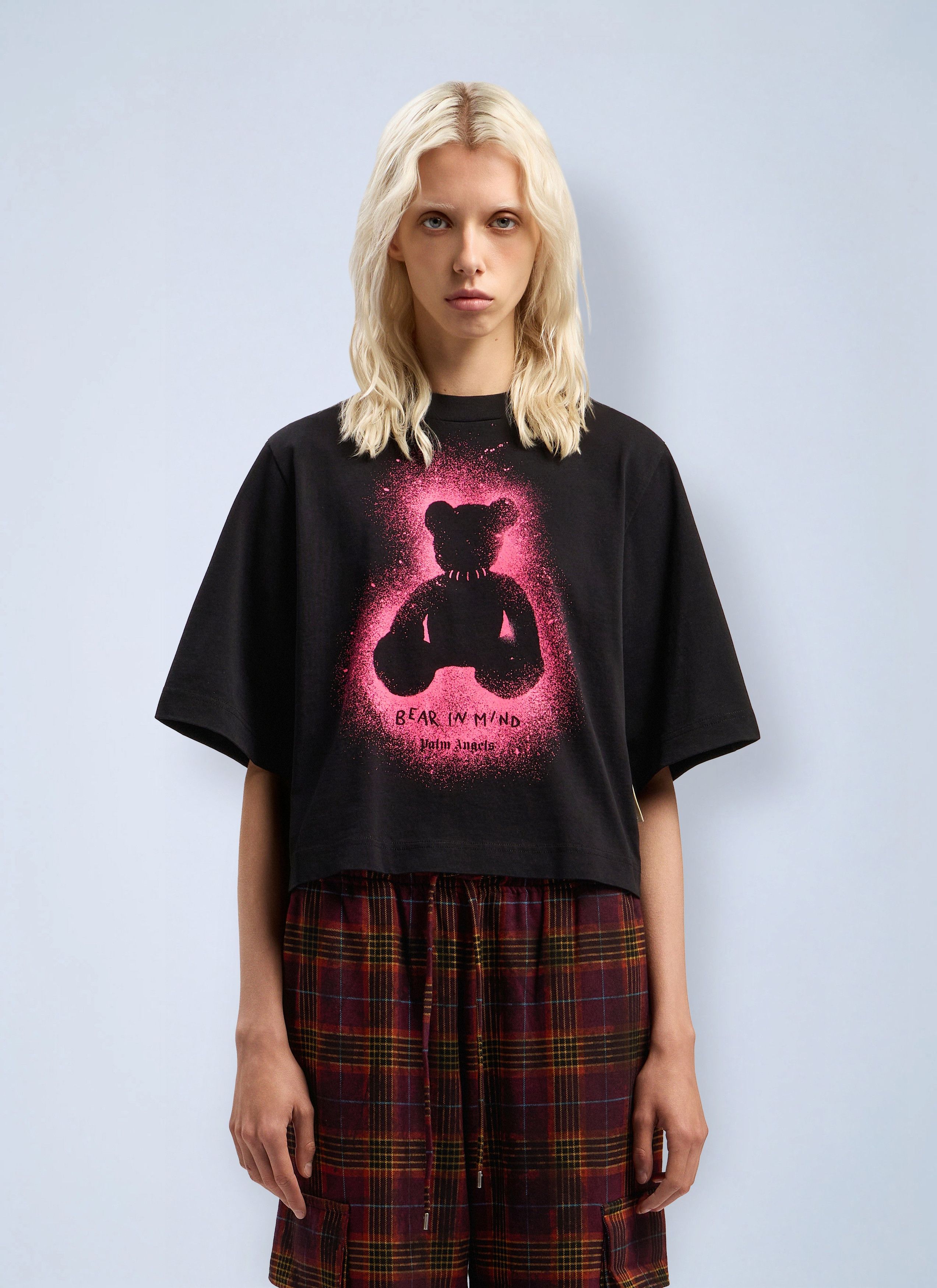 Spray Bear Cropped T-Shirt