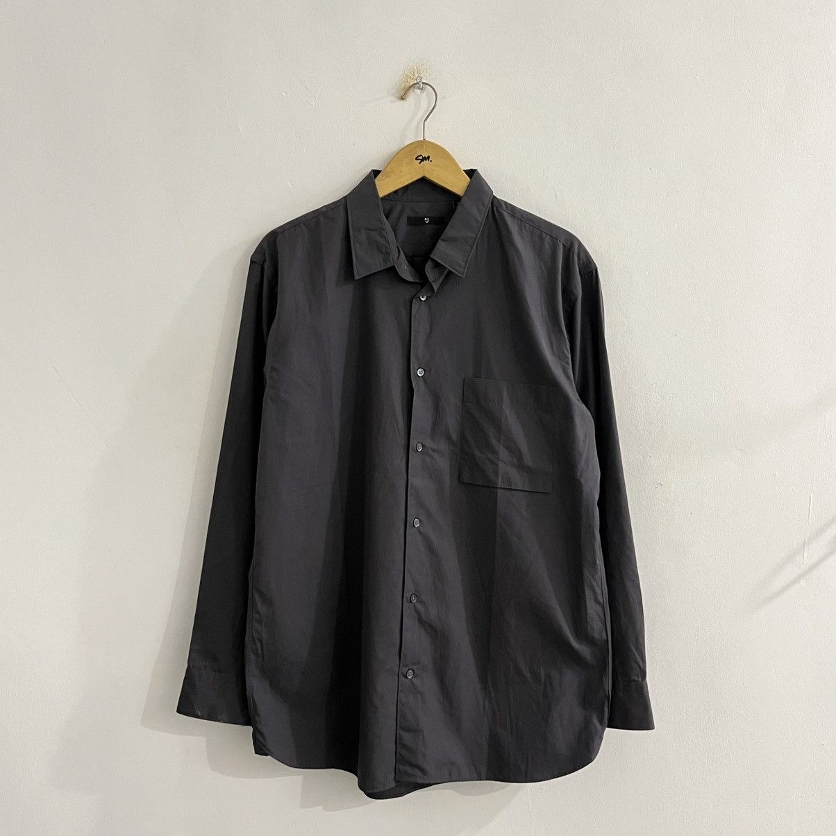 Uniqlo Jil Sander X Uniqlo Dark Grey Button Up Shirt Size US L / EU 52-54 / 3 - 1 Thumbnail