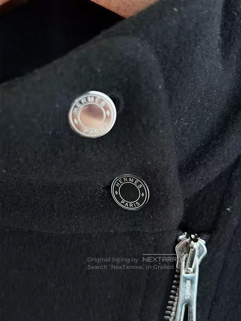 Hermes Hermes Black Zipper Cashmere Jacket Size XS / US 0-2 / IT 36-38 - 2 Thumbnail