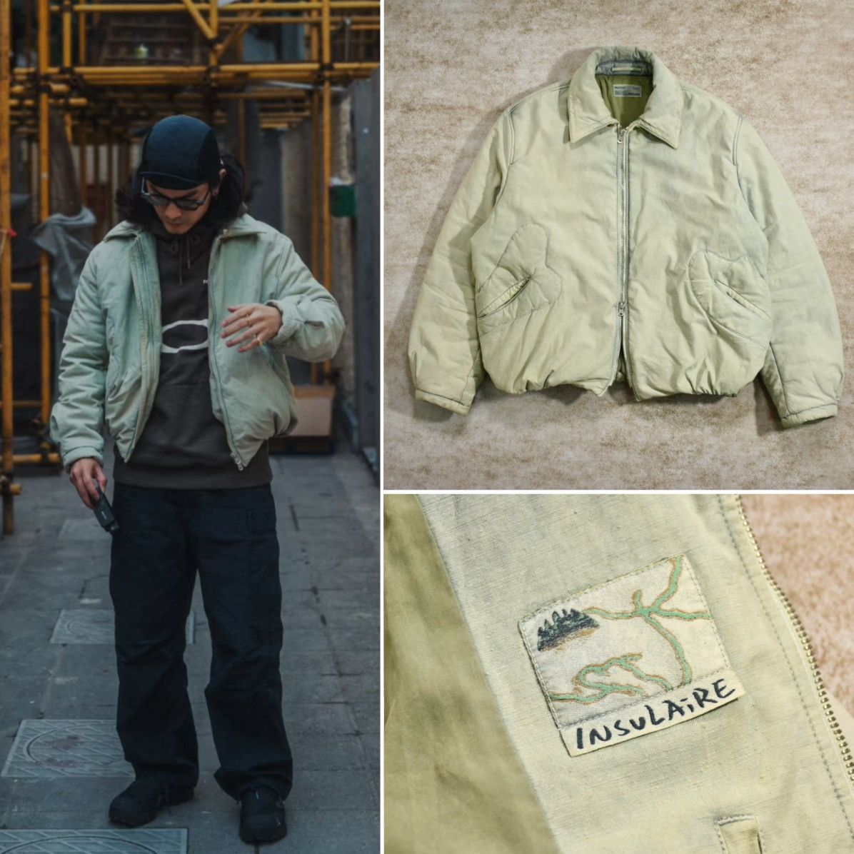 Vintage Insulaire 24aw Bomber Jacket，SizeL Size US L / EU 52-54 / 3 - 1 Thumbnail