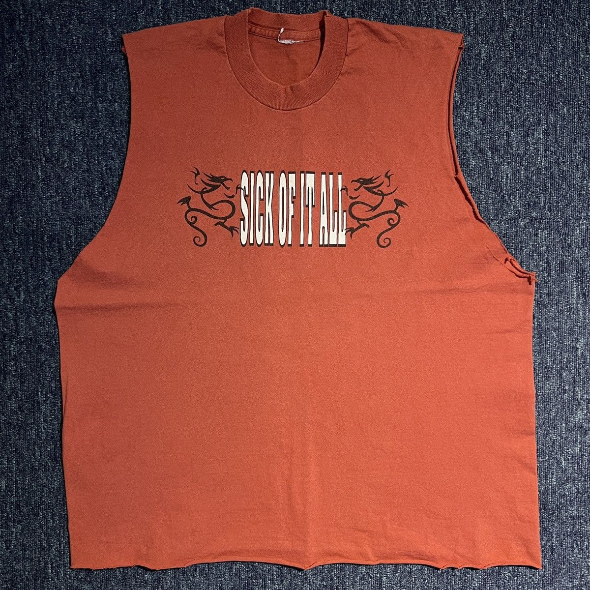 Other Vintage 90s SICK OF IT ALL Sleeveless T Shirt Size US L / EU 52-54 / 3 - 1 Thumbnail