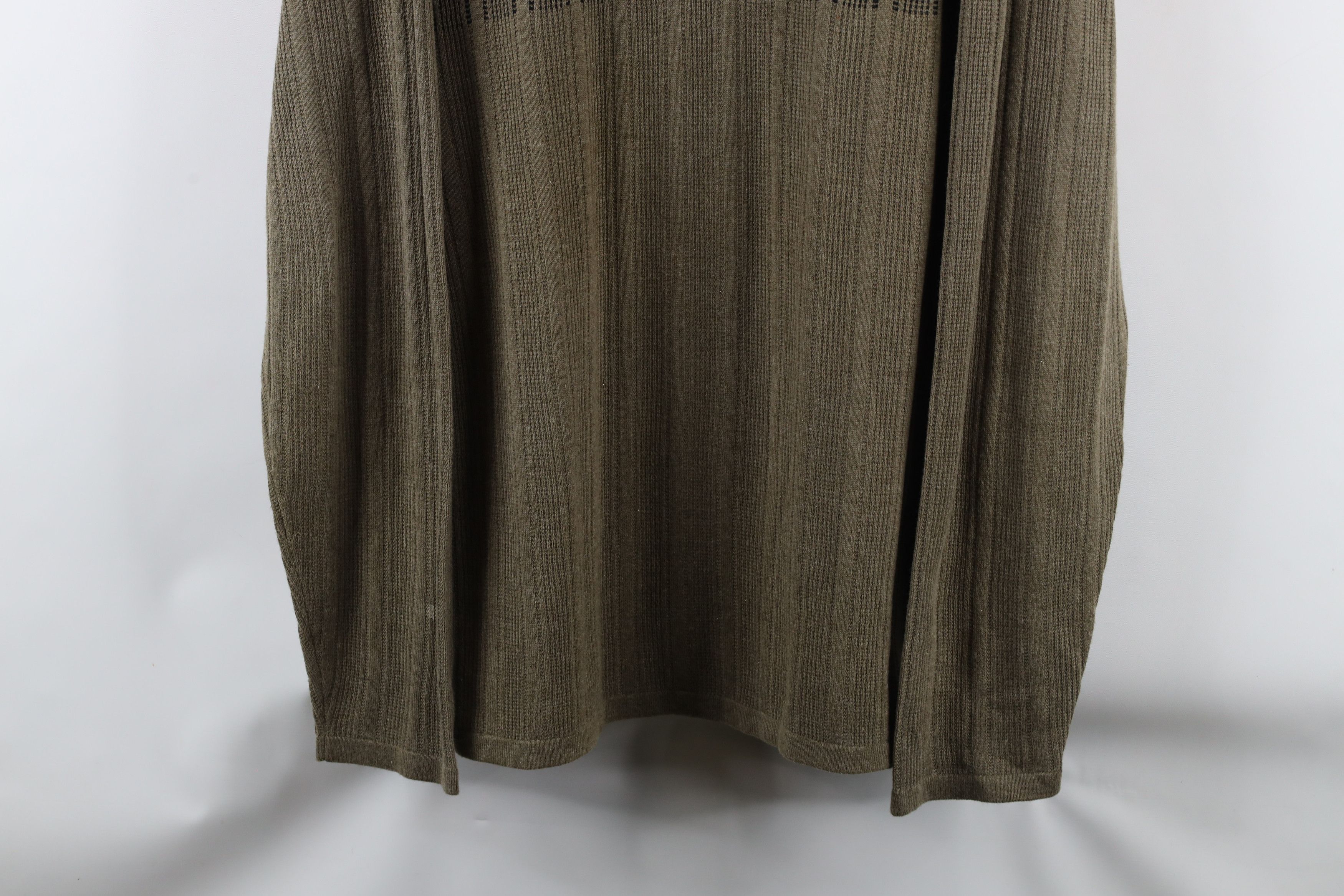Vintage Vintage 90s Streetwear Ribbed Knit Long Sleeve Rugby Polo Size US L / EU 52-54 / 3 - 3 Thumbnail