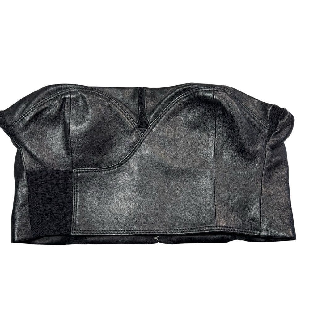 Rta NWT New $495 RtA Rangi Leather Corset Black Top Size 4 Size S / US 4 / IT 40 - 4 Thumbnail