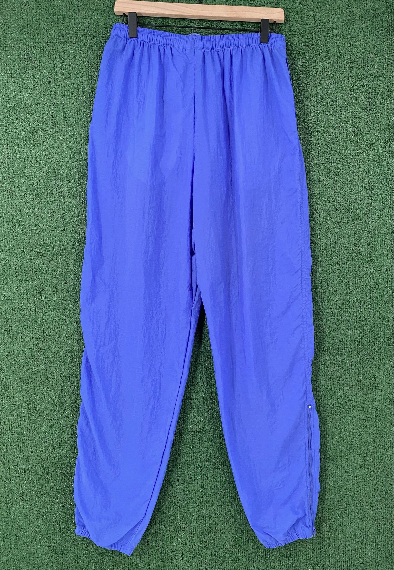 Nike 90’s Nike Spellout Grey Tag Purple Windbreaker Pants Medium Size 34" / US 12 / IT 48 - 6 Thumbnail