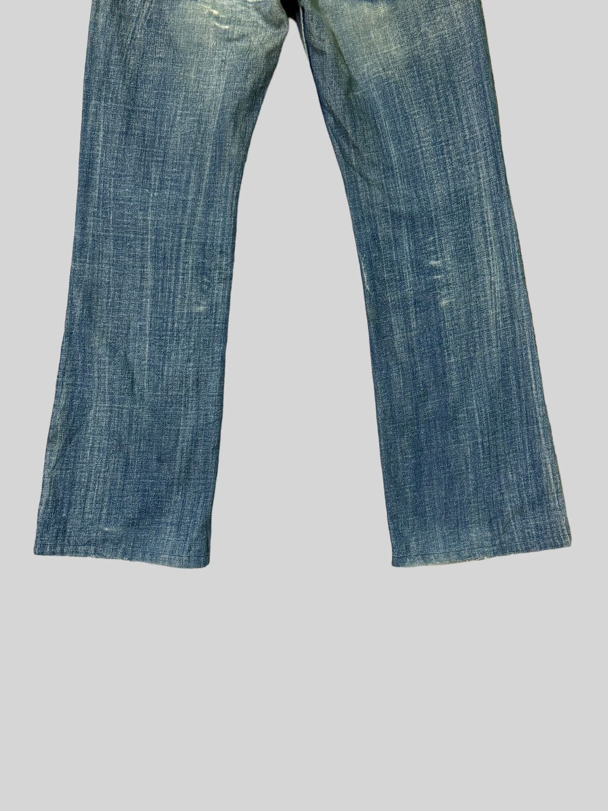 Japanese Brand × Vintage Flared Diesel Industry Thrashed Distressed Denim Size US 31 - 12 Thumbnail