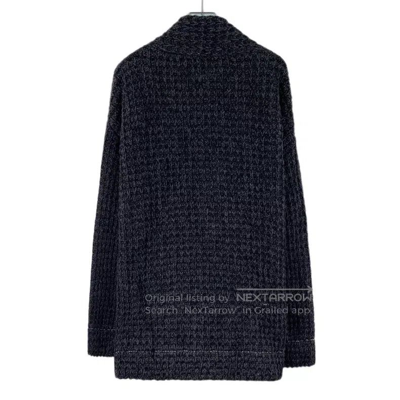 Maison Margiela Maison Margiela Dark gray knitted cardigan coat Size S / US 4 / IT 40 - 2 Thumbnail