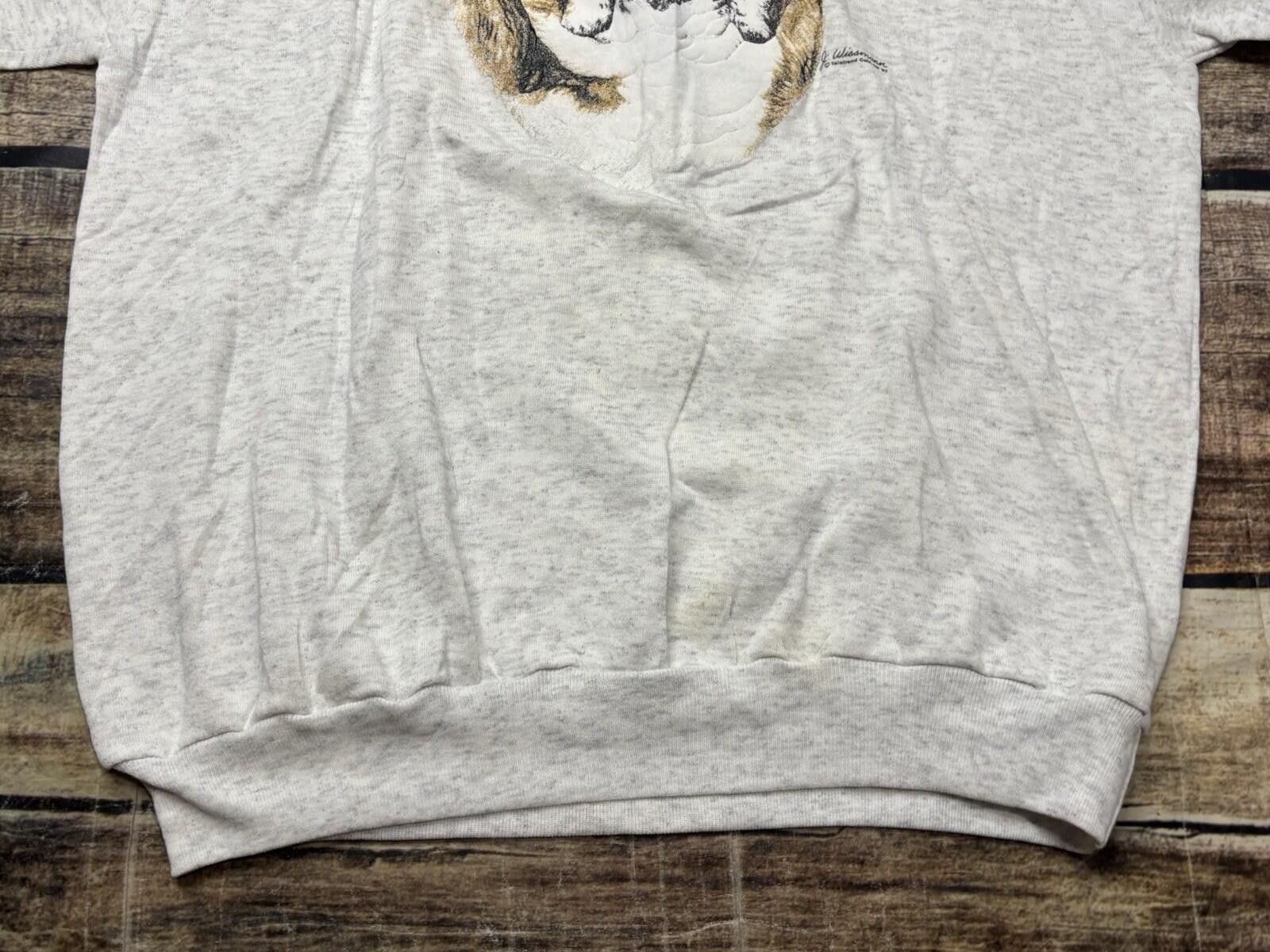 Gildan VTG Gildan Sweatshirt Mens XL Bulldog Gray Cotton 1993 Size US XL / EU 56 / 4 - 7 Thumbnail