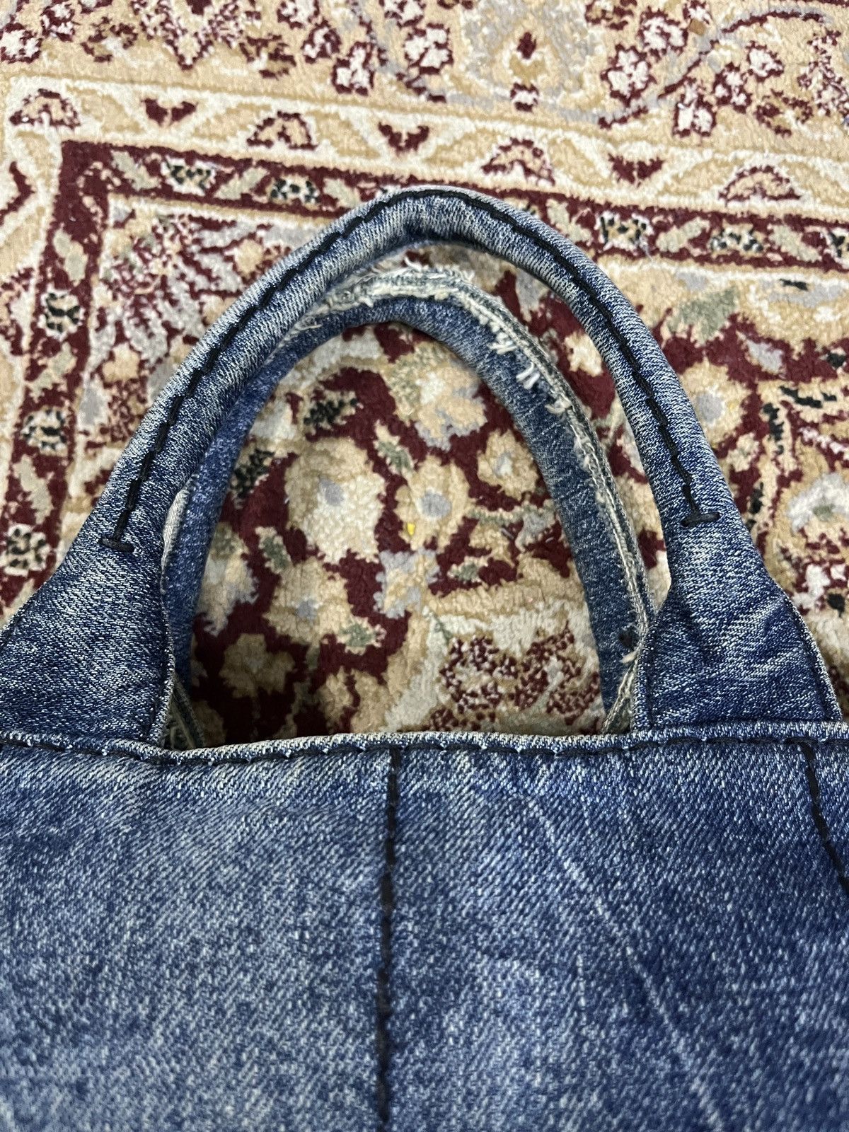 Prada PRADA Canapa Denim Handbag/Tote Size ONE SIZE - 6 Thumbnail