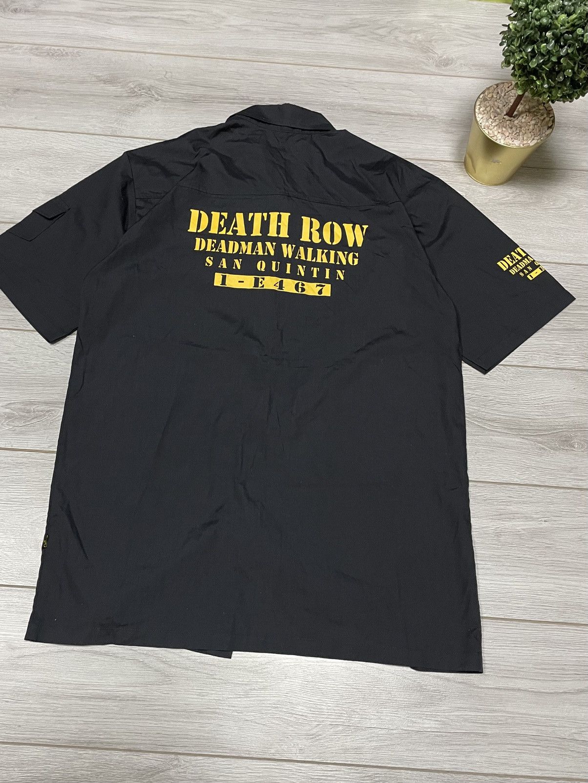 Death Row Records Vintage Death Row Records Deadman Walking Black Shirt Size US XXL / EU 58 / 5 - 14 Thumbnail