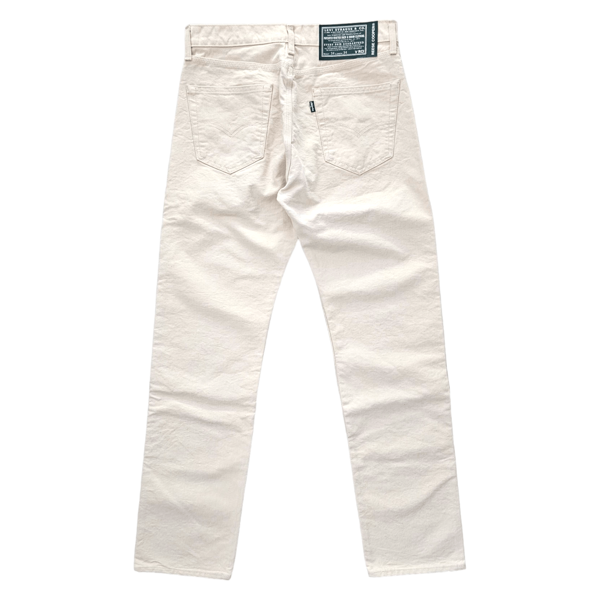 Levi's × Reese Cooper New Levi's x Reese Cooper Straight Fit Jeans Ecru W34L34 Size US 34 / EU 50 - 5 Thumbnail