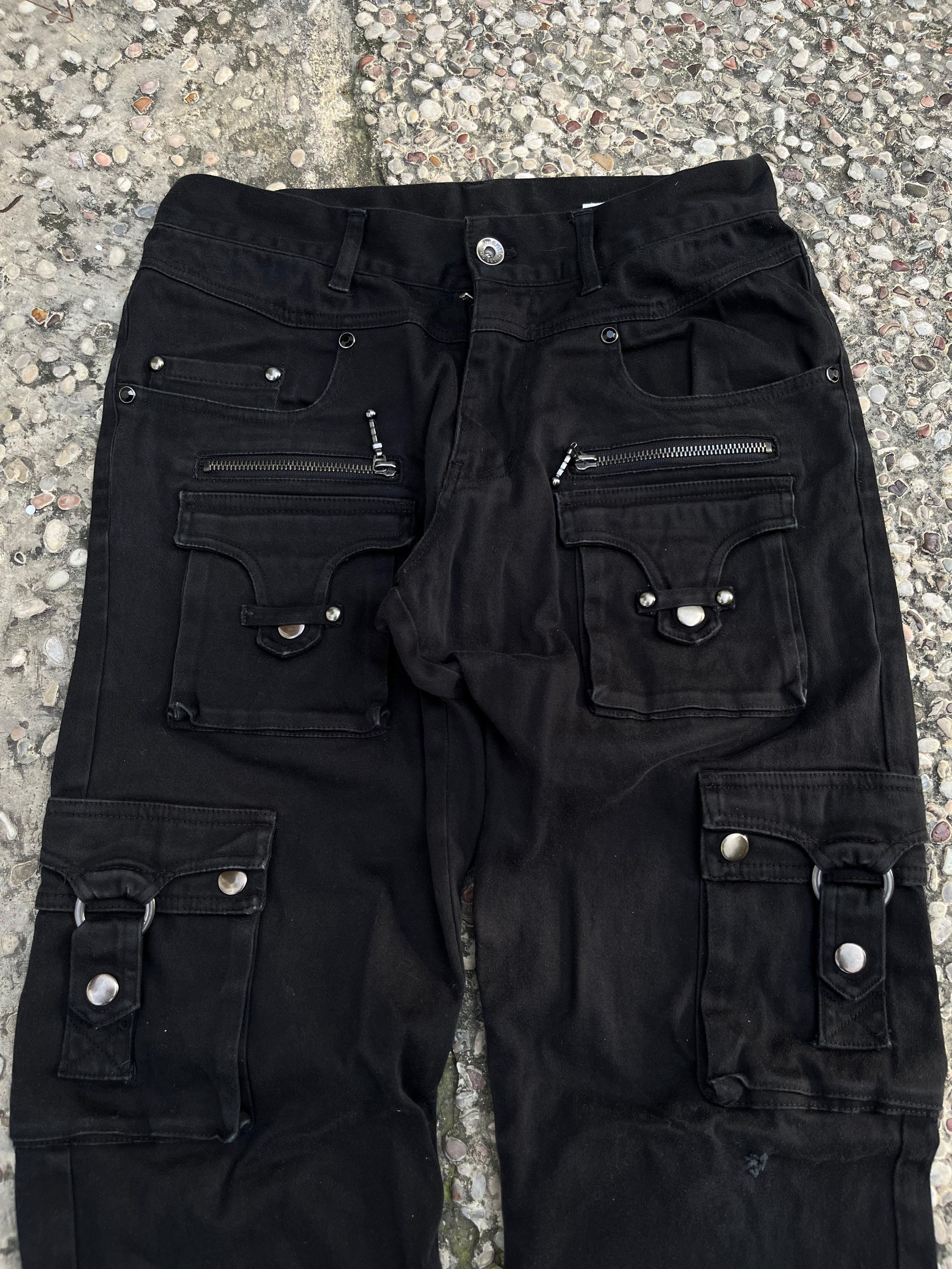 Le Grande Bleu (L.G.B.) × Tornado Mart × semanticdesign Semantic Design Flared Multipocket Pants Size US 29 - 2 Thumbnail