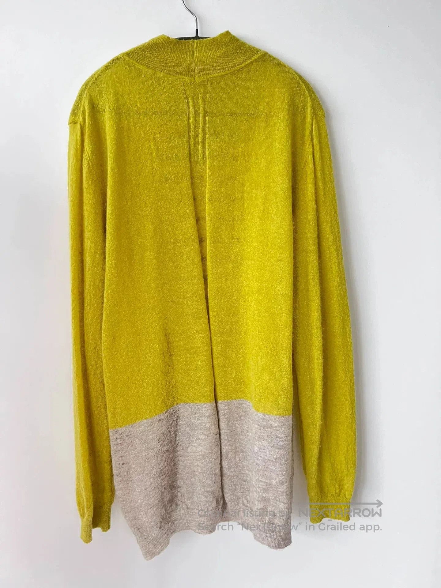 Rick Owens yellow striped oversized sweater. Size XXS / US 00 / IT 34 - 3 Thumbnail