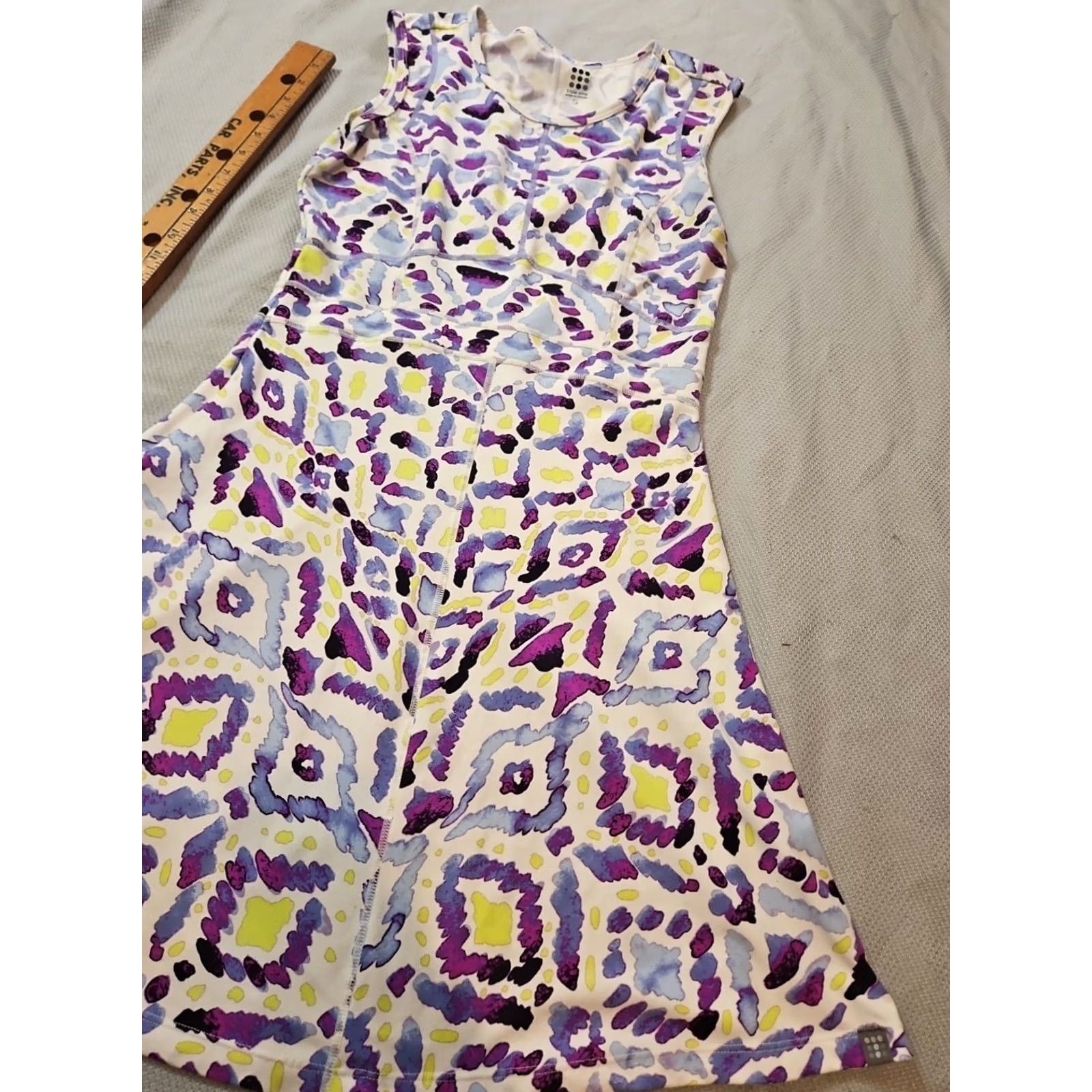 Vintage Title Nine Dress Womens S Dream Purple Abstract Print Fit and Flare Active Size S / US 4 / IT 40 - 5 Thumbnail