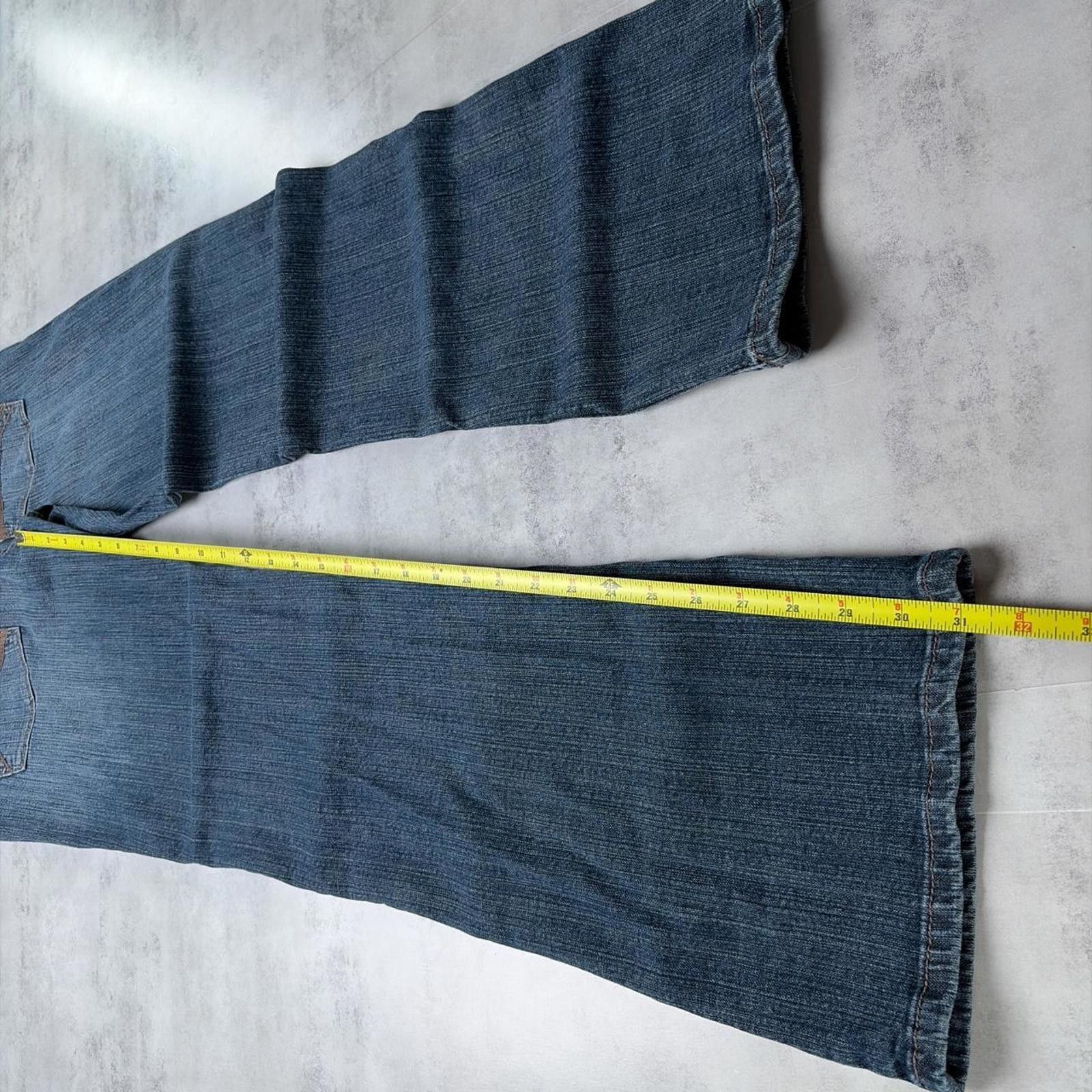 Other Y2K Blue Degree Grunge Bootcut Denim Jeans Size 32" / US 10 / IT 46 - 7 Thumbnail