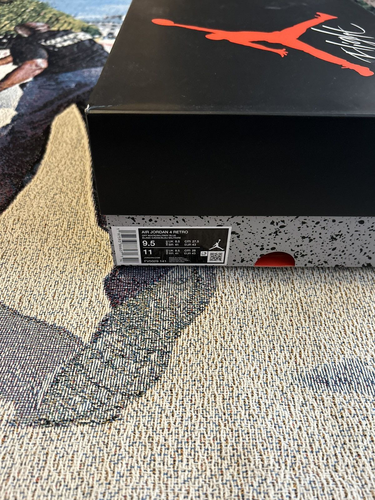 Nike Jordan 4 Military Blue Size US 9.5 / EU 42-43 - 8 Thumbnail