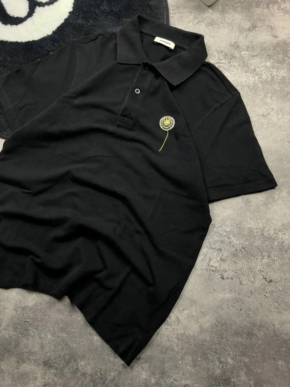 Sandro SANDRO Streetwear Luxury Polo Tshirt Chamomile Hype Logo Size US M / EU 48-50 / 2 - 2 Thumbnail