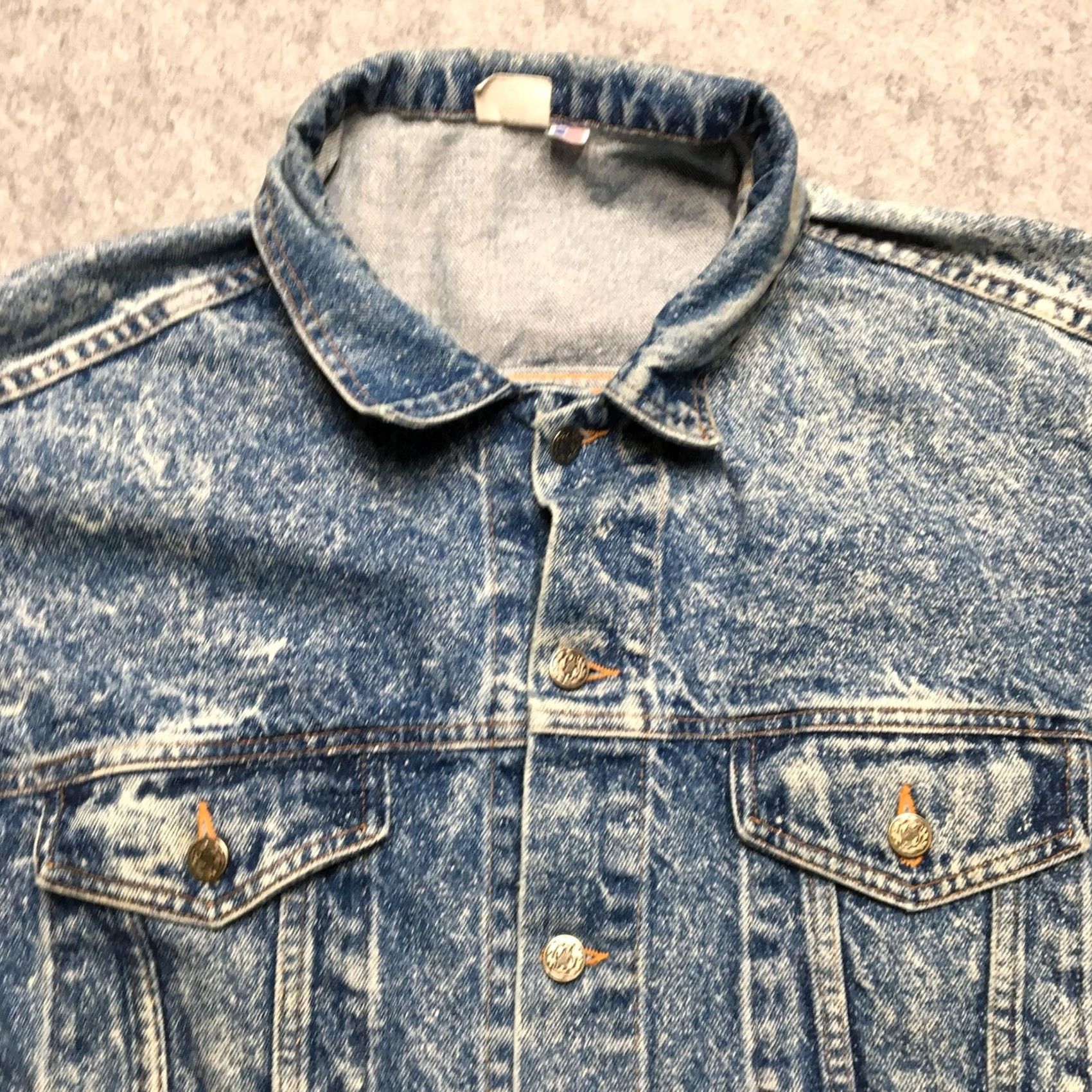 Wilson VINTAGE Wilson Jacket Mens Large L Blue Denim International Tennis Team Jacket Size US L / EU 52-54 / 3 - 7 Thumbnail