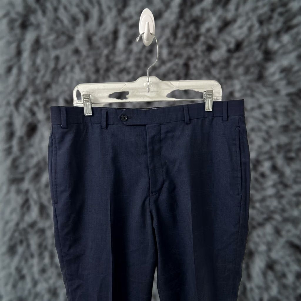 Brooks Brothers Brooks Brothers Dress Pants Mens 36x27 Navy Blue 100% Wool Regent Fit Plaid Zipper Button Flat Front Tailored Women's? Size US 36 / EU 52 - 1 Thumbnail