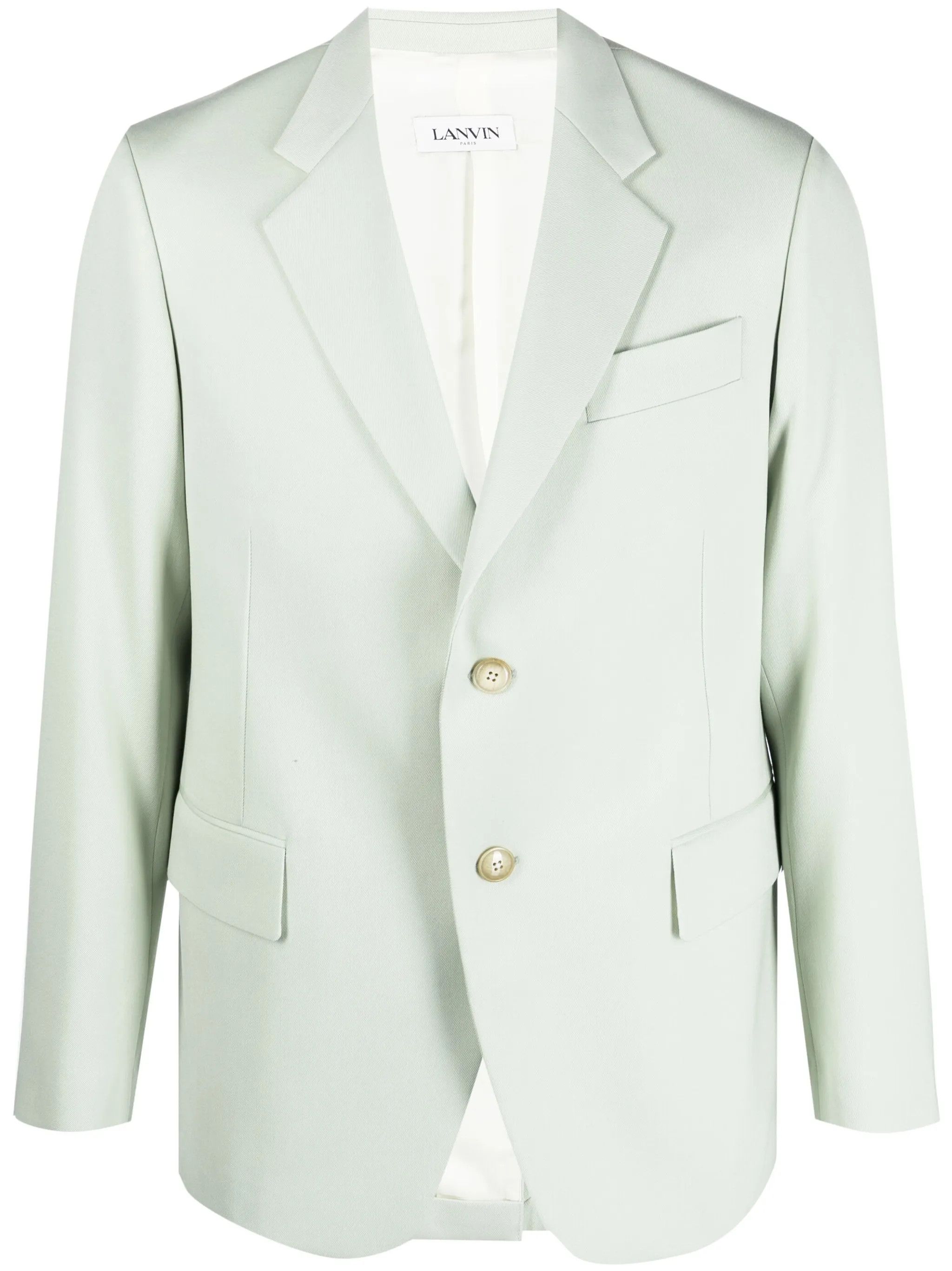 Lanvin o1y0225 Single-Breasted Blazer in Light Green Size US M / EU 48-50 / 2 - 1 Thumbnail