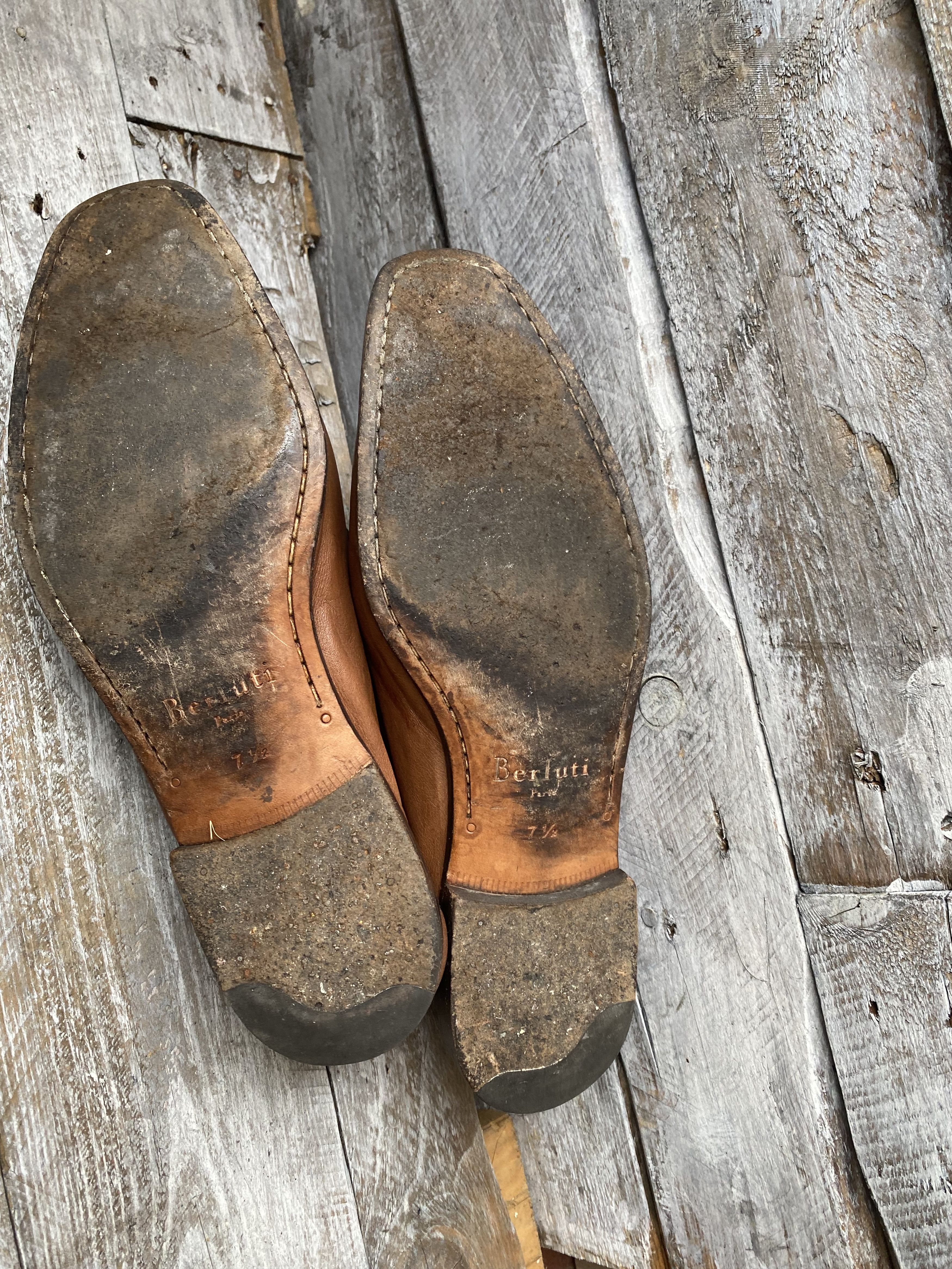 Berluti × Designer Berluti lorenzo kangaroo brown slip on loafers UK Size US 8.5 / EU 41-42 - 12 Thumbnail