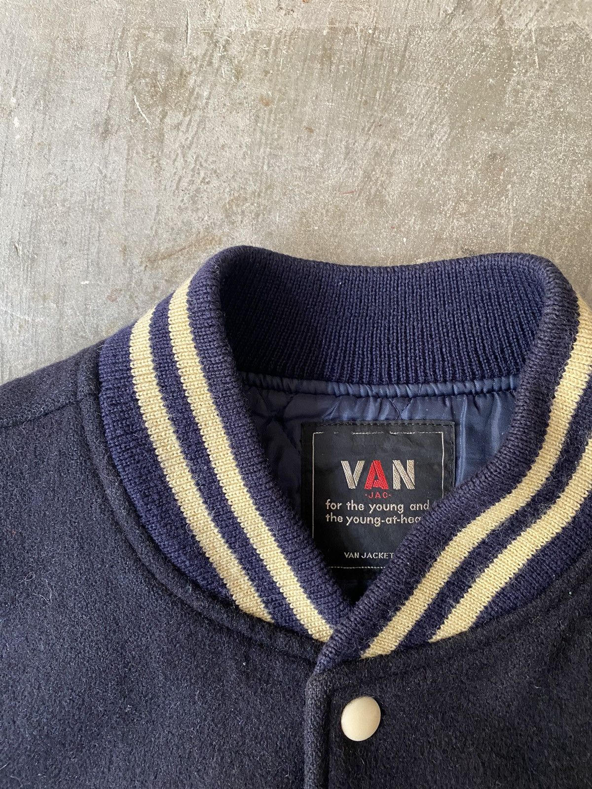 Van Vintage Van Varsity Jacket Denim Tears Visvim CPFM Kapital Size US XL / EU 56 / 4 - 3 Thumbnail