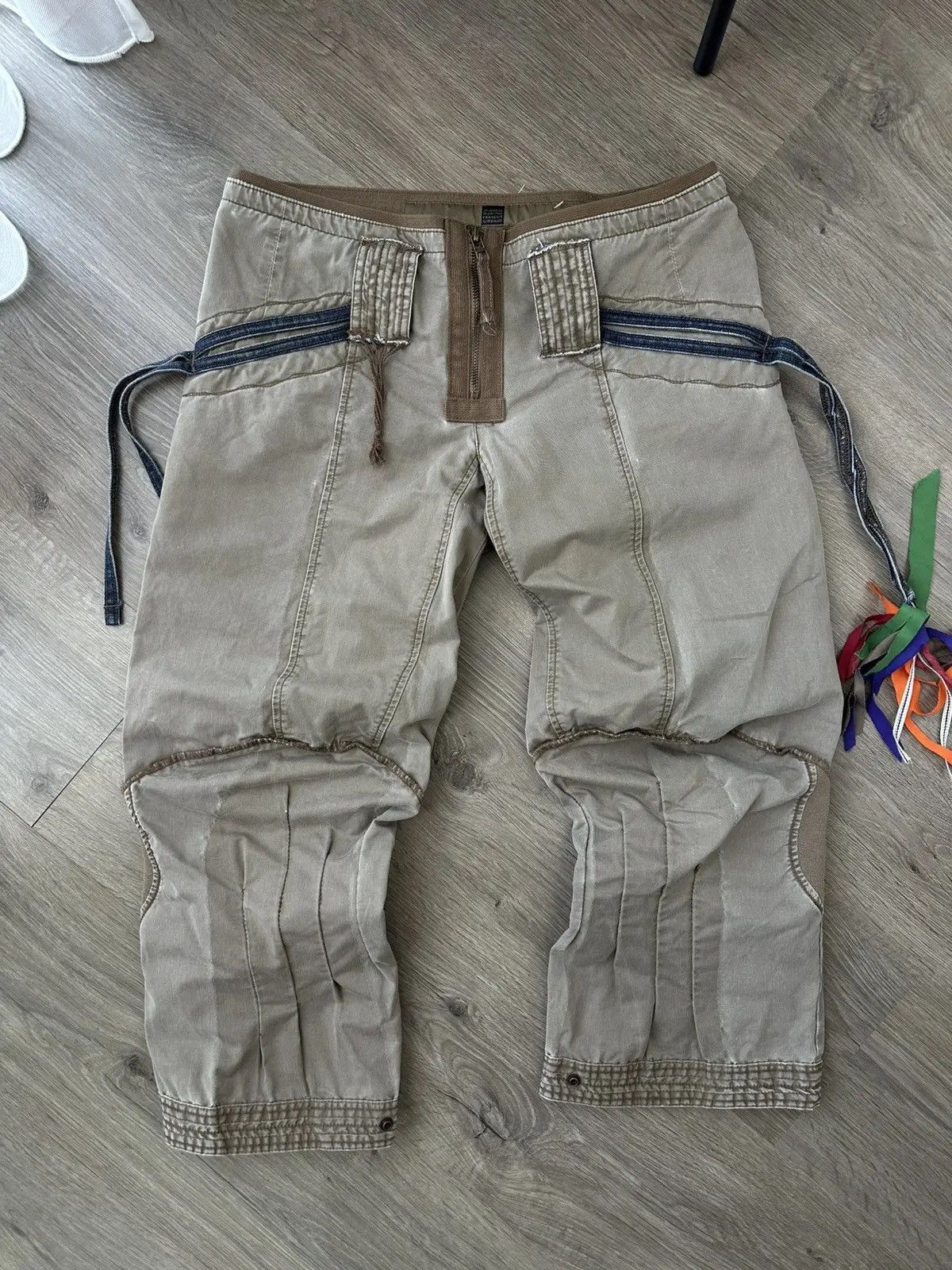 Marithe + Francois Girbaud Vintage Marithe Francois Girbaud Rare Emboired Ramie Pants Size US 27 - 3 Thumbnail