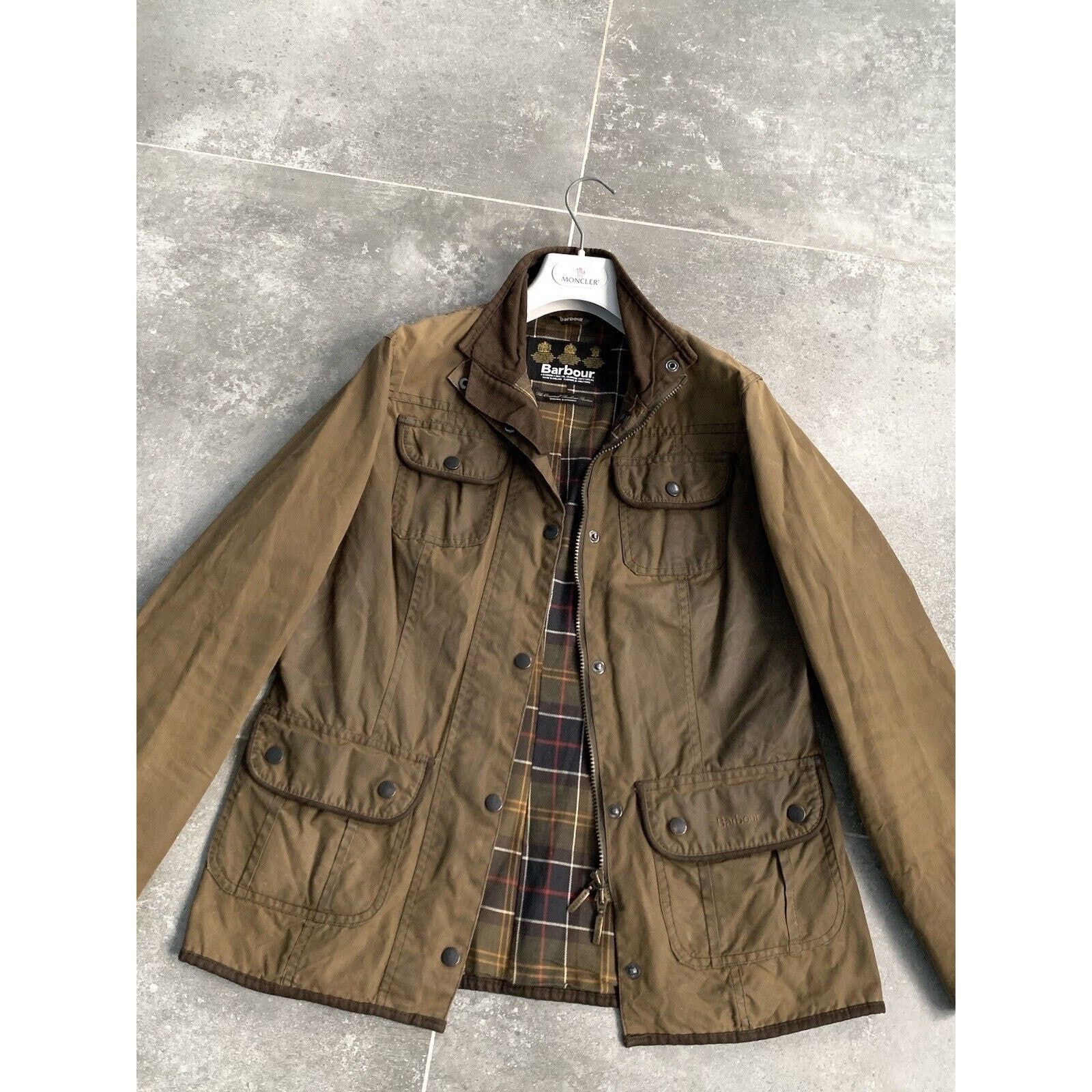 Barbour Women's BARBOUR UTILITY WAX Jacket Coat UK 12 US 8 EU 40 M Size M / US 6-8 / IT 42-44 - 4 Thumbnail