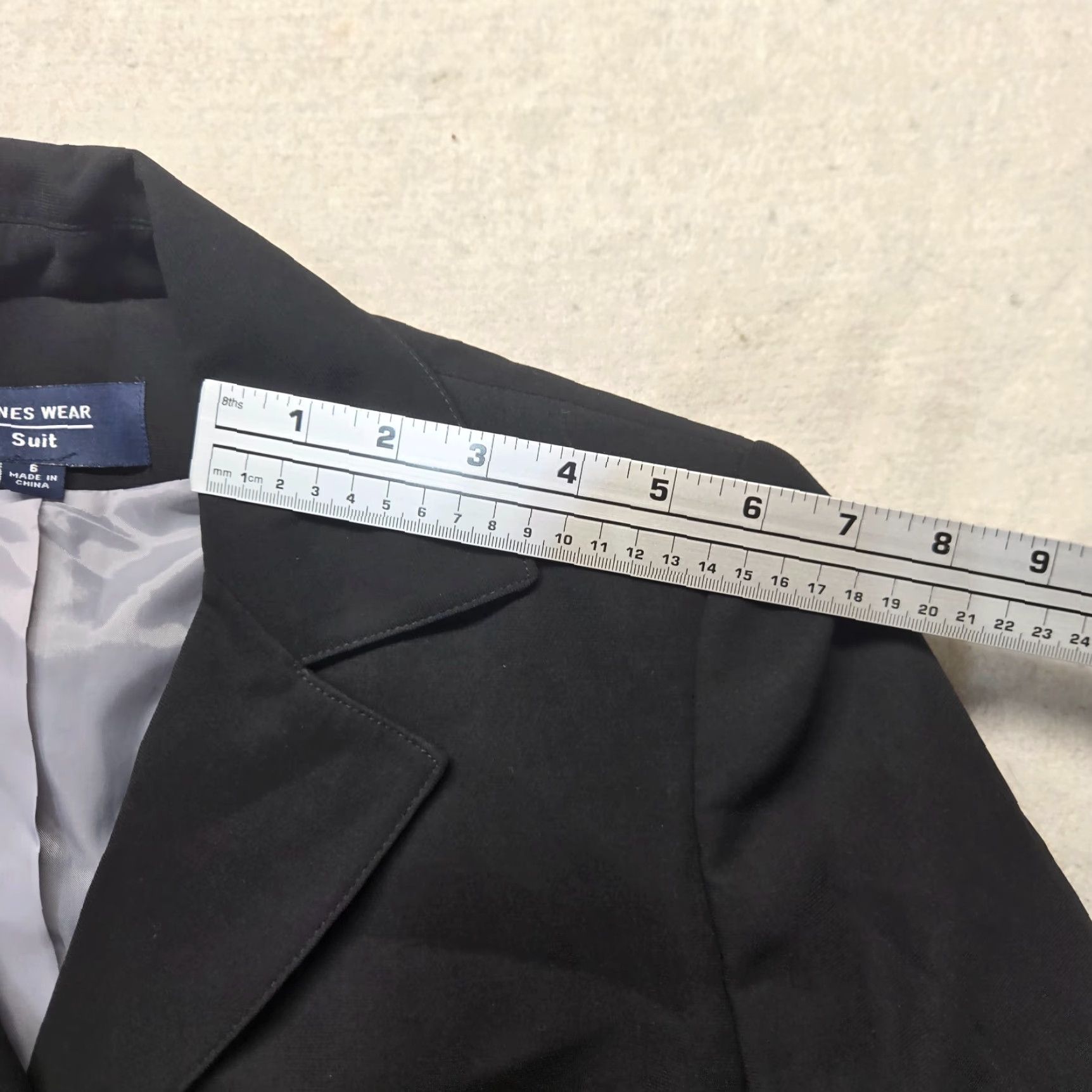 Vintage VINTAGE Jones Wear Blazer Shirt Adult Women Black Regular Size 6 Single-Breasted Stretch Jacket Women Black 6 Size M / US 6-8 / IT 42-44 - 7 Thumbnail