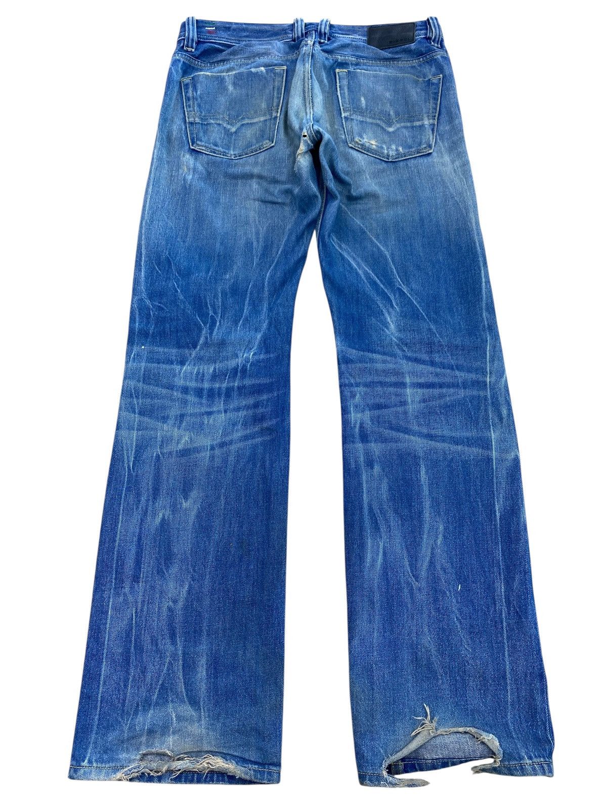 Diesel Diesel Brand Acid Blue Wash Distressed Style Loose Jeans Size US 34 / EU 50 - 3 Thumbnail
