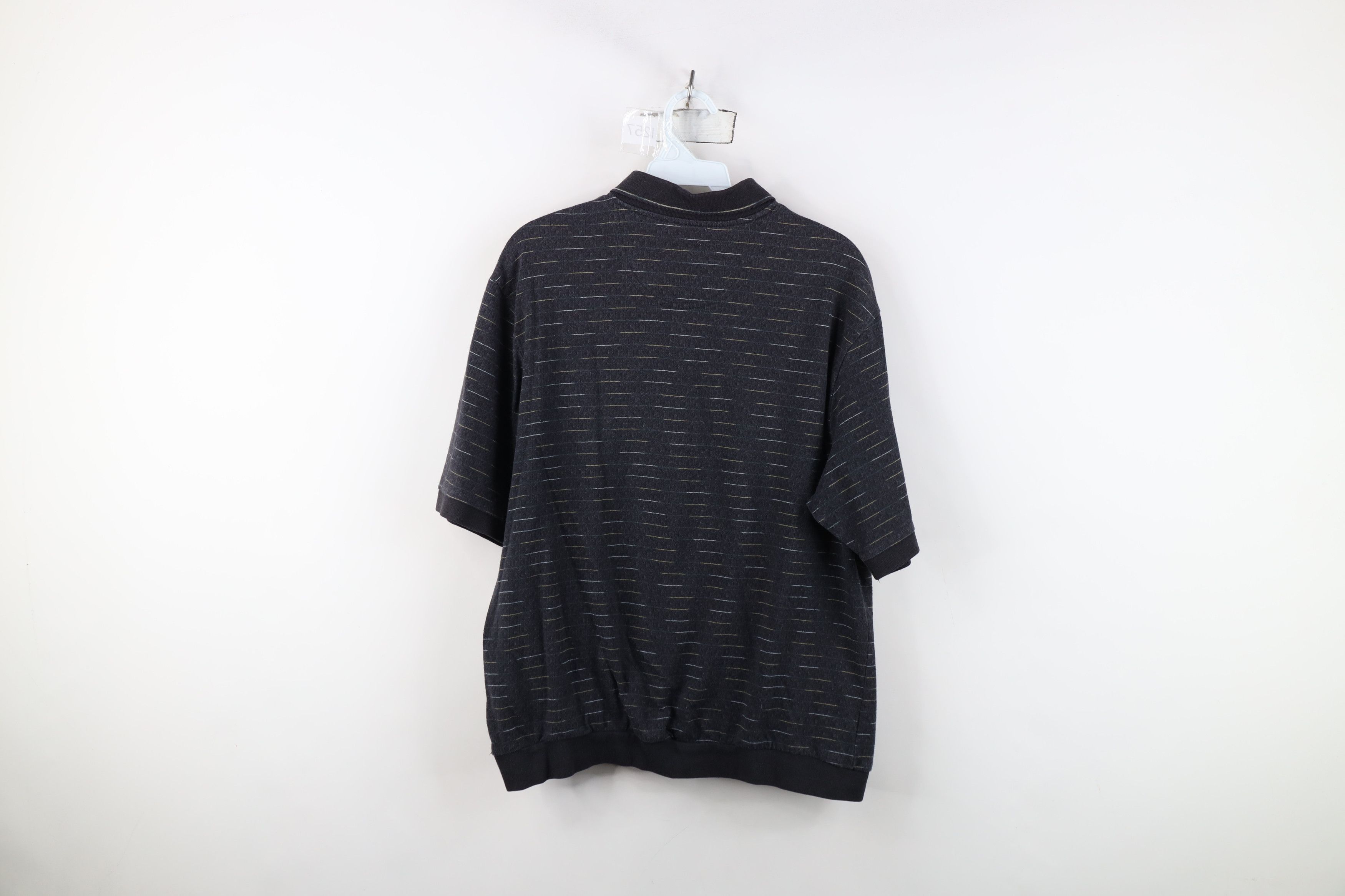 Vintage Vintage 90s Streetwear Geometric Knit Pullover Polo Shirt Size US M / EU 48-50 / 2 - 9 Thumbnail