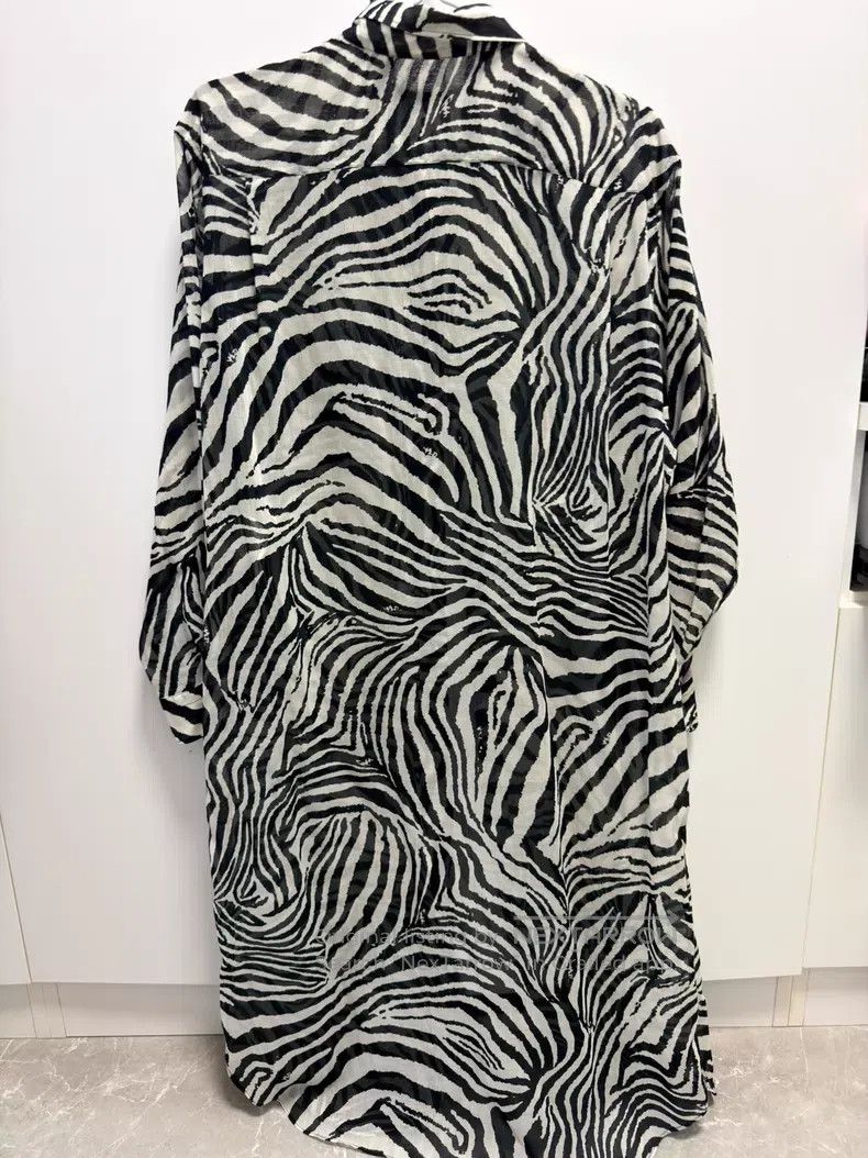 Junya Watanabe Junya Watanabe Zebra Print Long Shirt Size S / US 4 / IT 40 - 6 Thumbnail