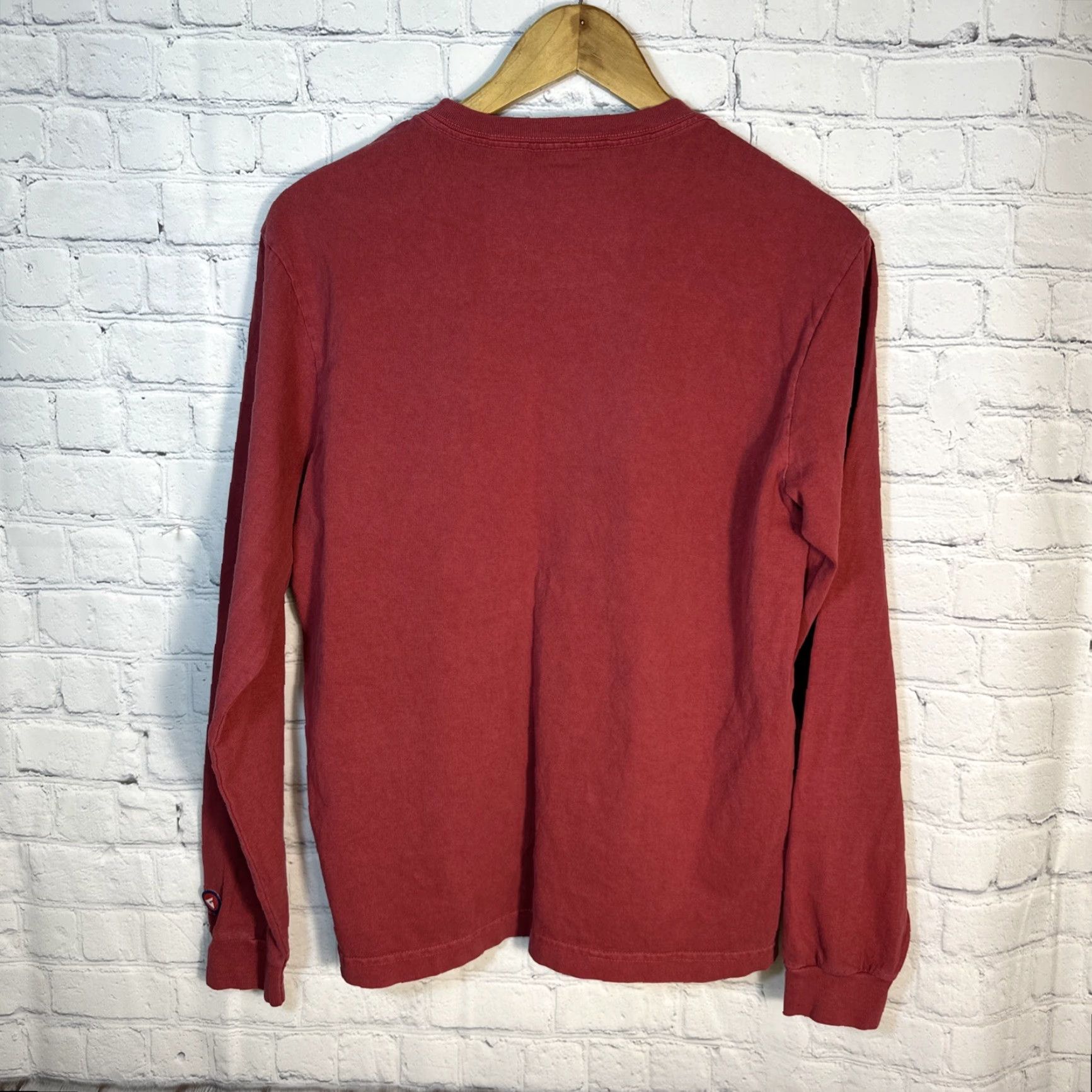 Vintage American Giant Womens Premium Slub Long Sleeve Crew Tee Red Size Medium NWOT Size M / US 6-8 / IT 42-44 - 6 Thumbnail