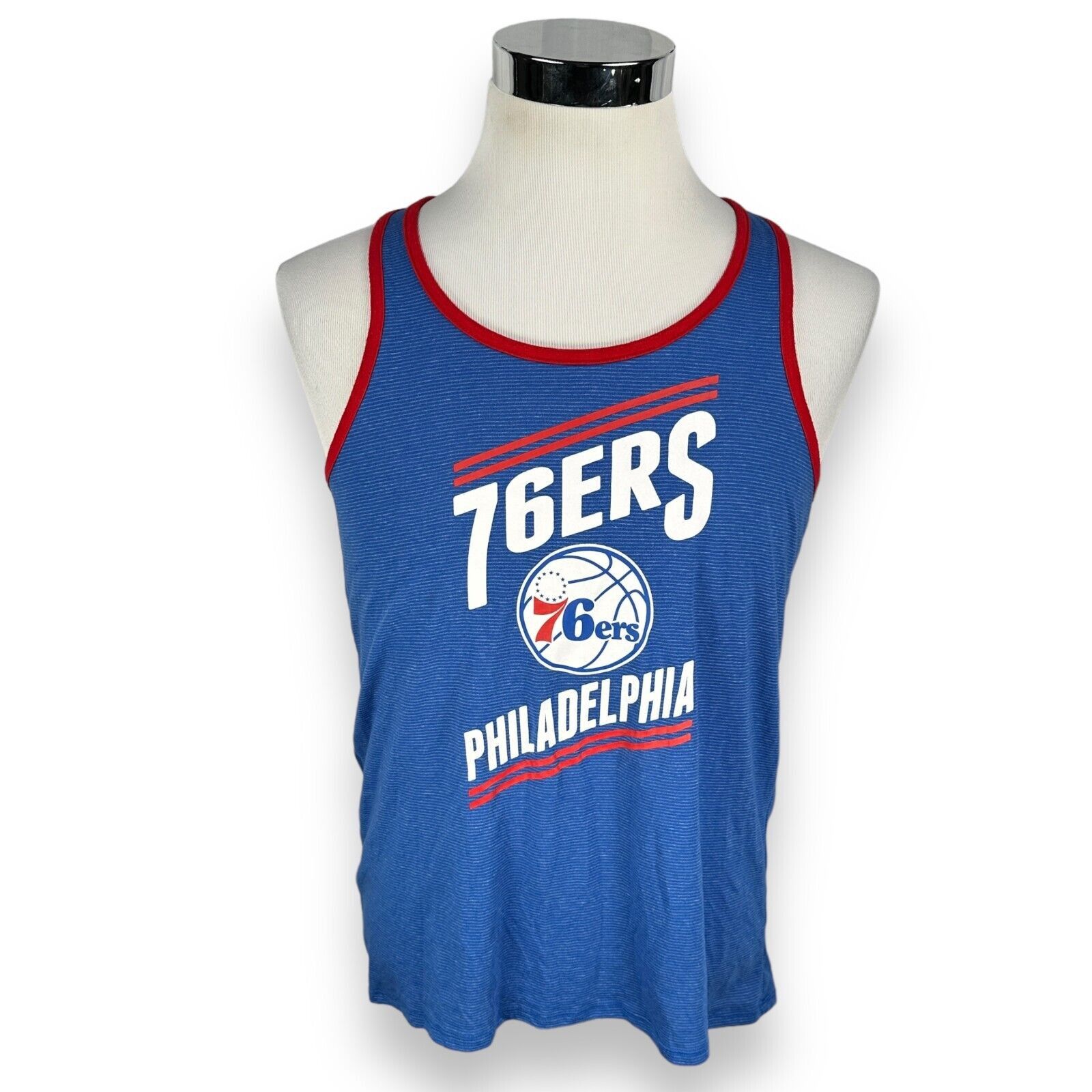 NBA Philadelphia 76ers Tank Top Mens Medium Blue Sleeveless Size US M / EU 48-50 / 2 - 1 Thumbnail