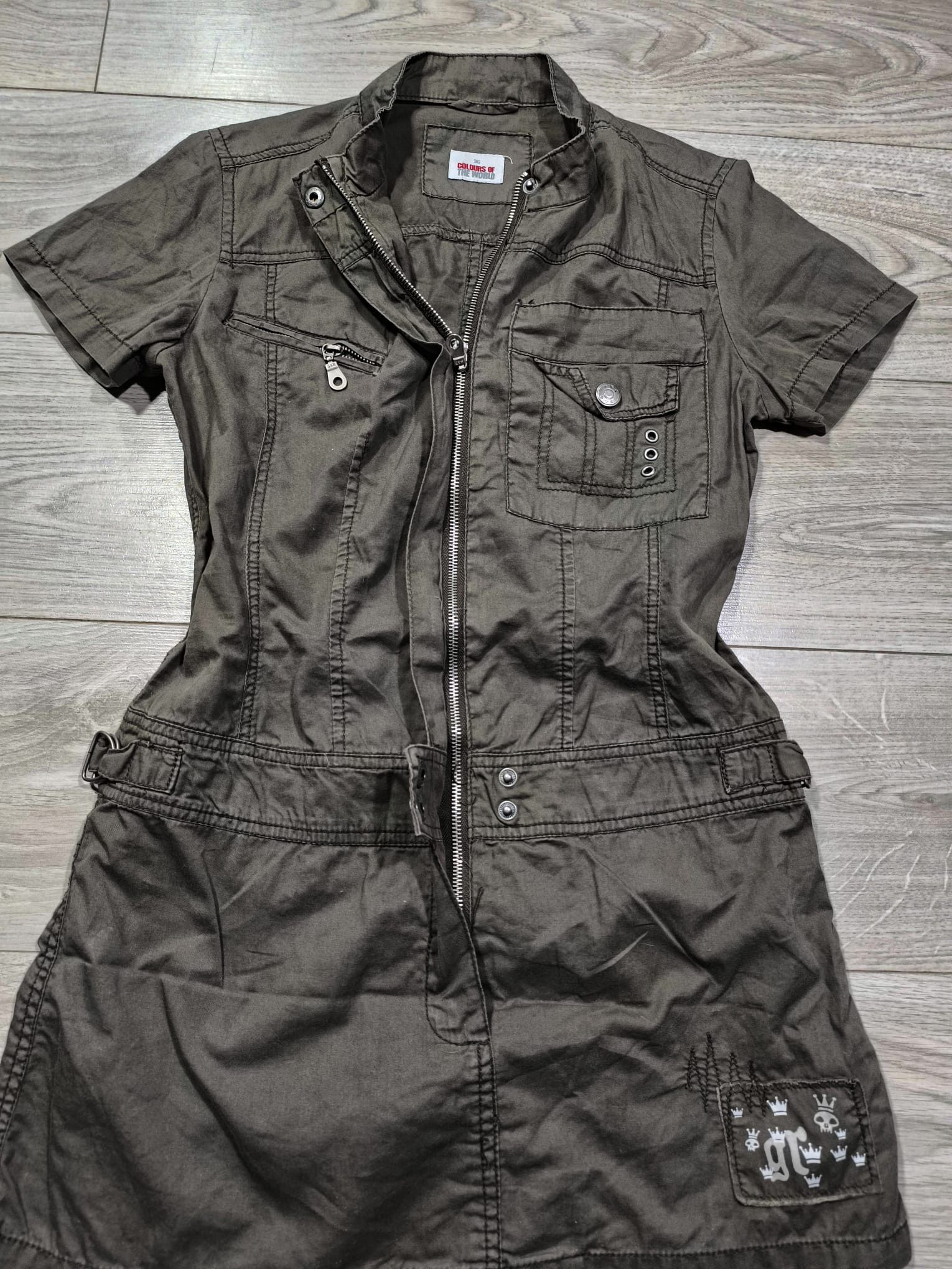 If Six Was Nine grunge mini dress punk military if six was nine lgb style Size S / US 4 / IT 40 - 2 Thumbnail