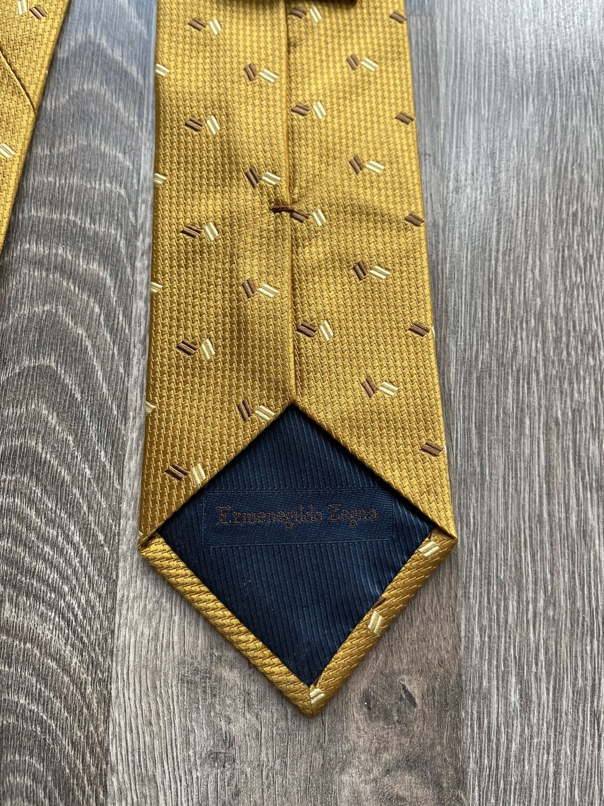 Ermenegildo Zegna × Vintage Ermenegildo Zegna Italian made silk tie Size ONE SIZE - 3 Thumbnail