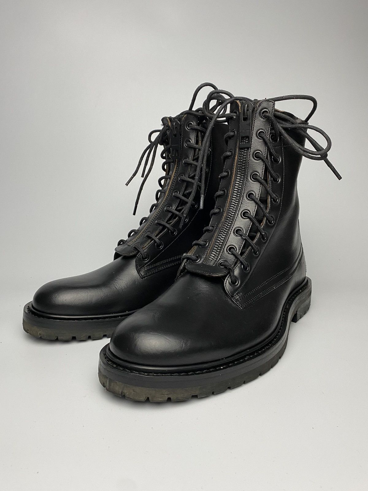 Burberry Burberry Combat Leather Boots Size US 11 / EU 44 - 1 Thumbnail