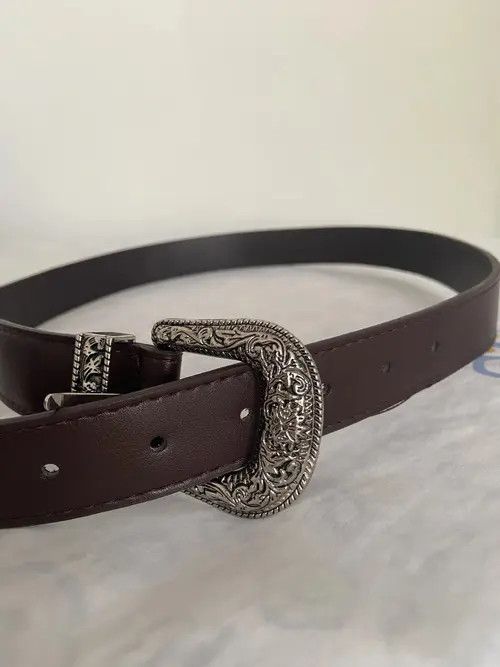 VIBE Retro Pin Buckle PU Leather Belt Size ONE SIZE - 8 Thumbnail