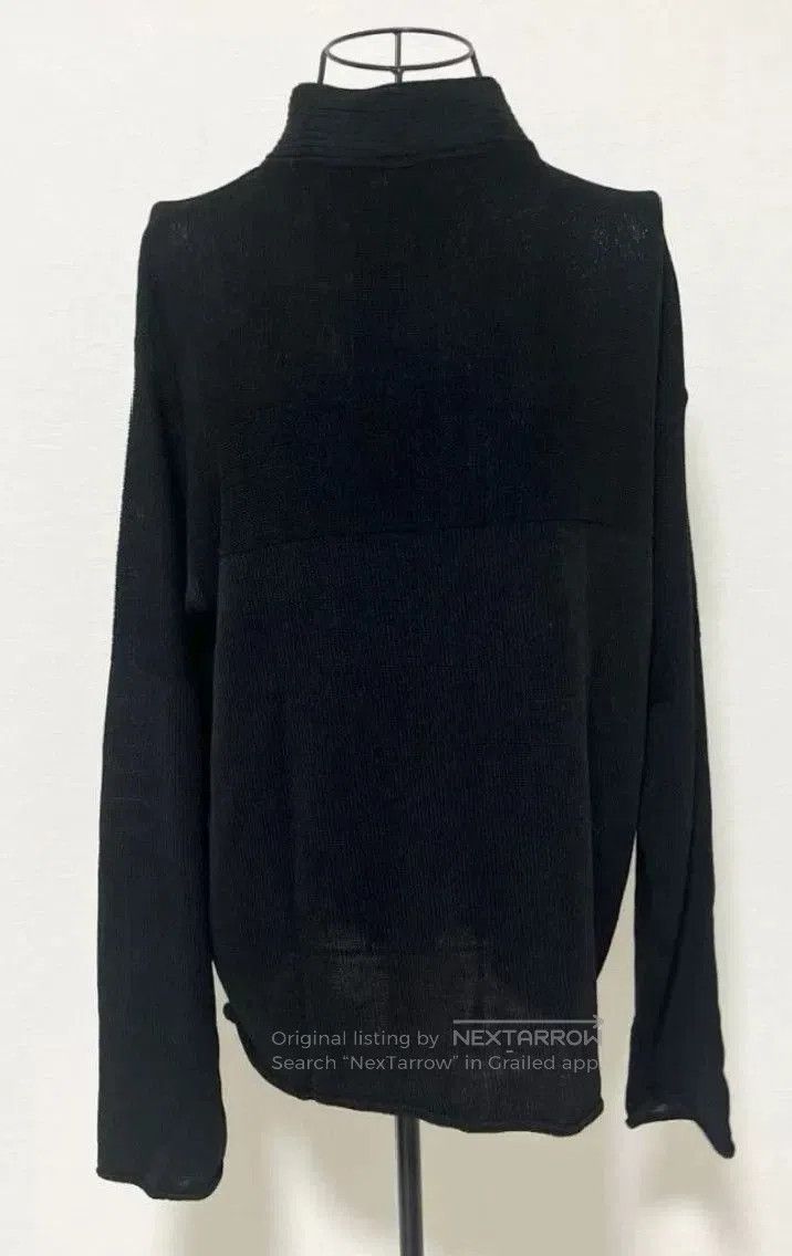 Yohji Yamamoto Y's Yohji Yamamoto Black Turtleneck Knit Cardigan. Size US XXS / EU 40 - 2 Thumbnail