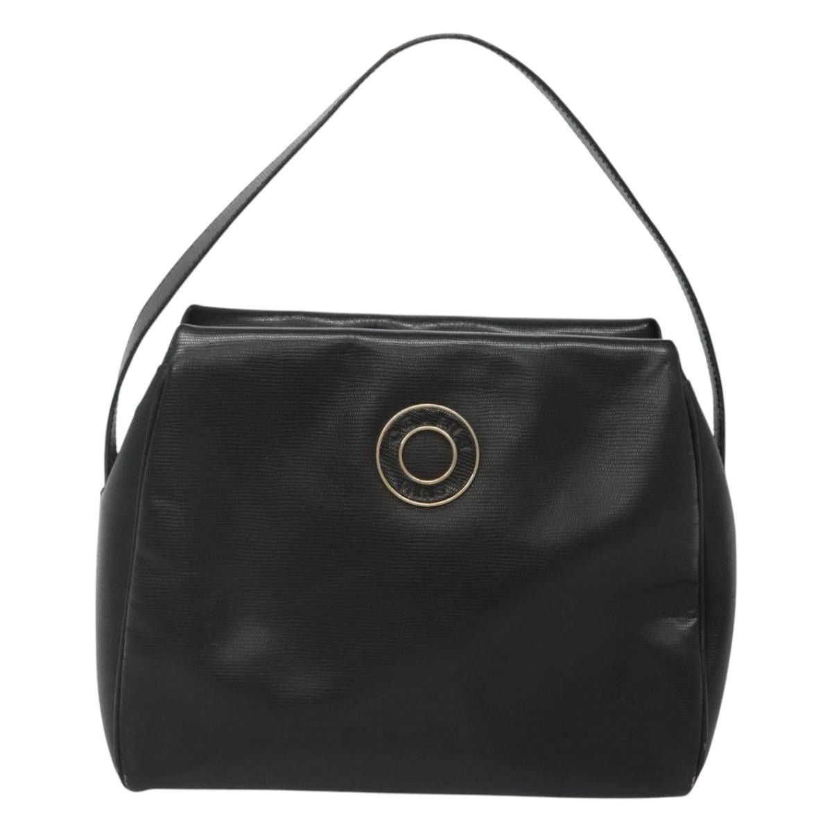 Celine CELINE Hand Bag Leather Black Gold Size ONE SIZE - 2 Thumbnail
